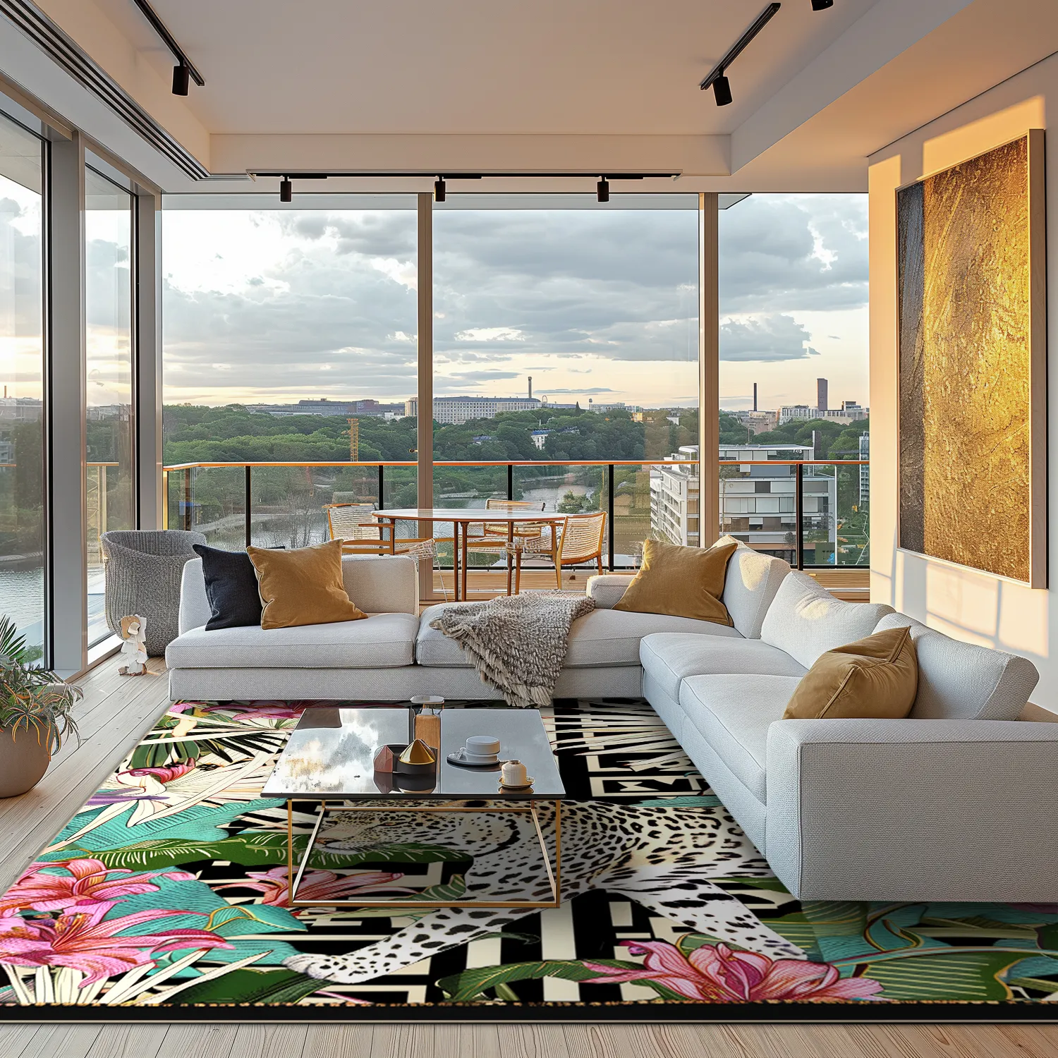 Wilton-Teppich - Panthera (mehrfarbig)