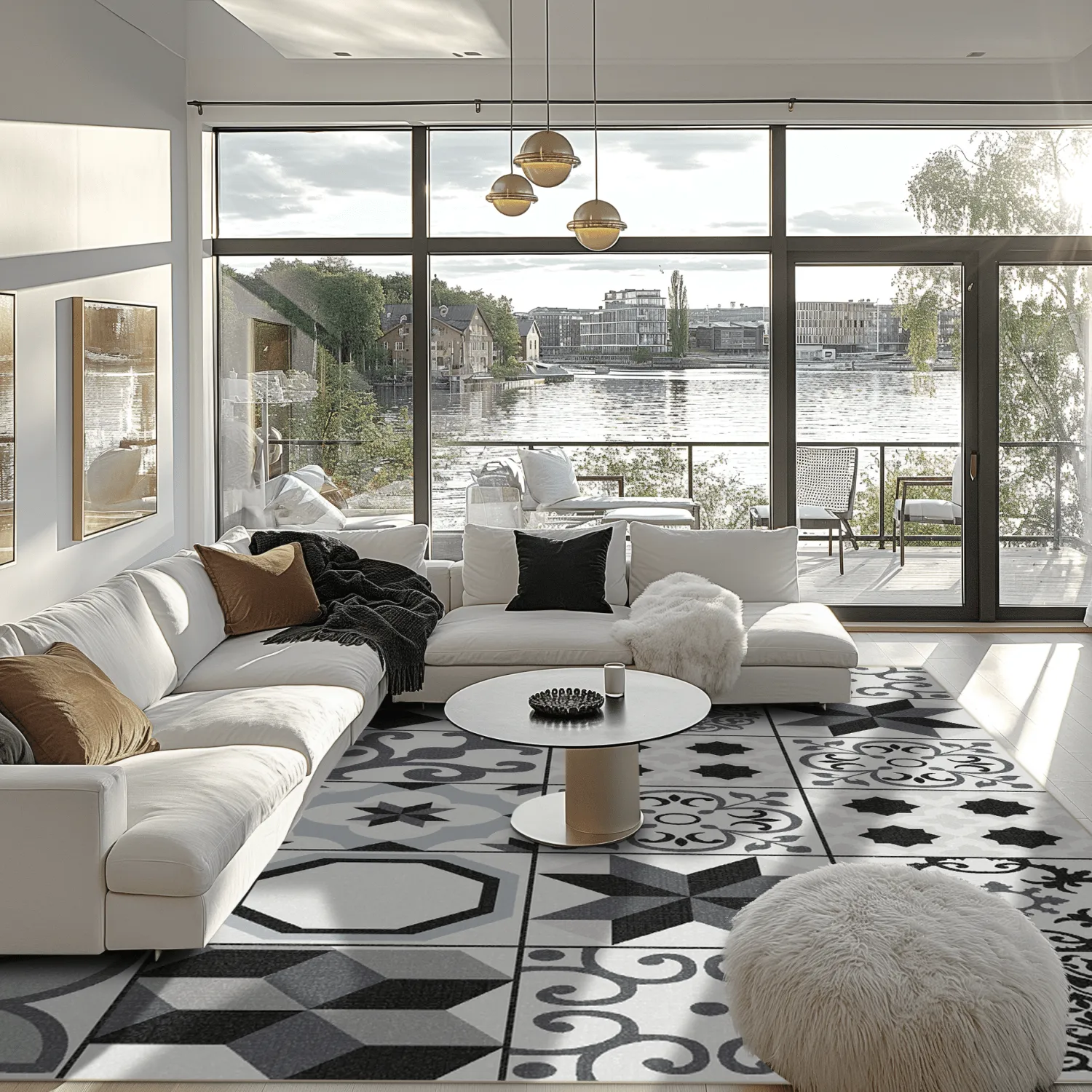 Tapis Wilton - Avent (beige/noir)