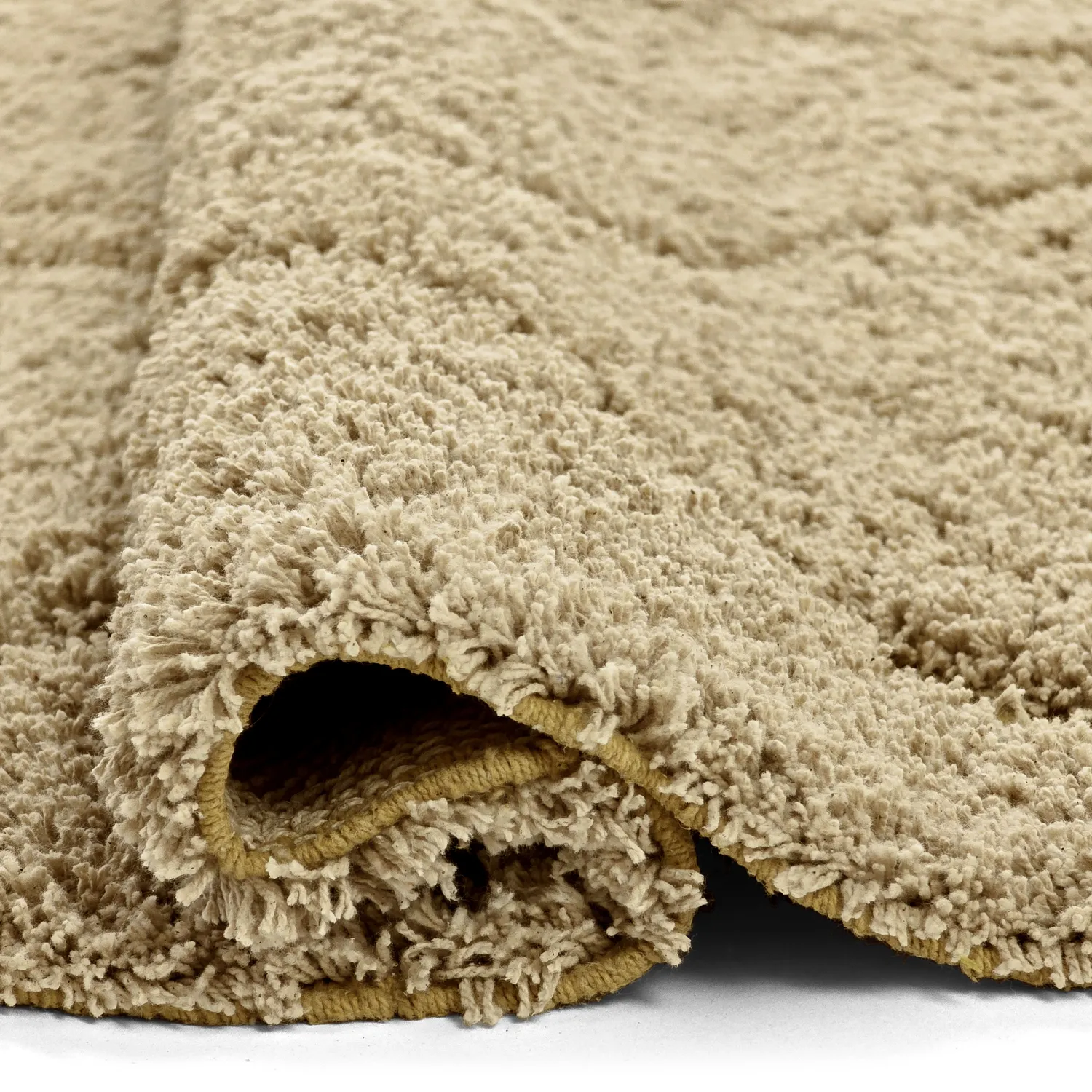 Hochflorteppiche - Bellevue Natural Cotton Shaggy (beige/braun)