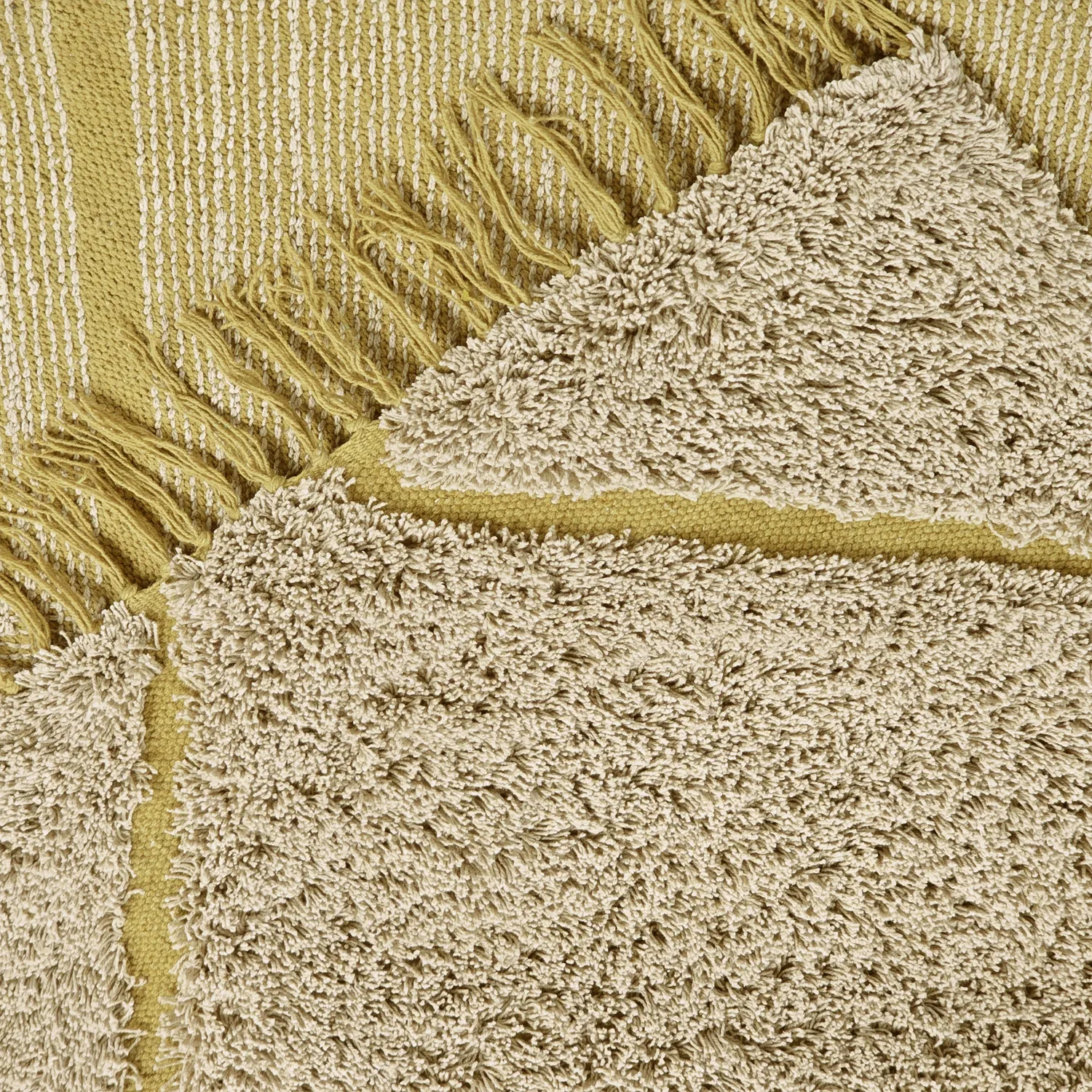 Hochflorteppiche - Bellevue Natural Cotton Shaggy (beige/braun)