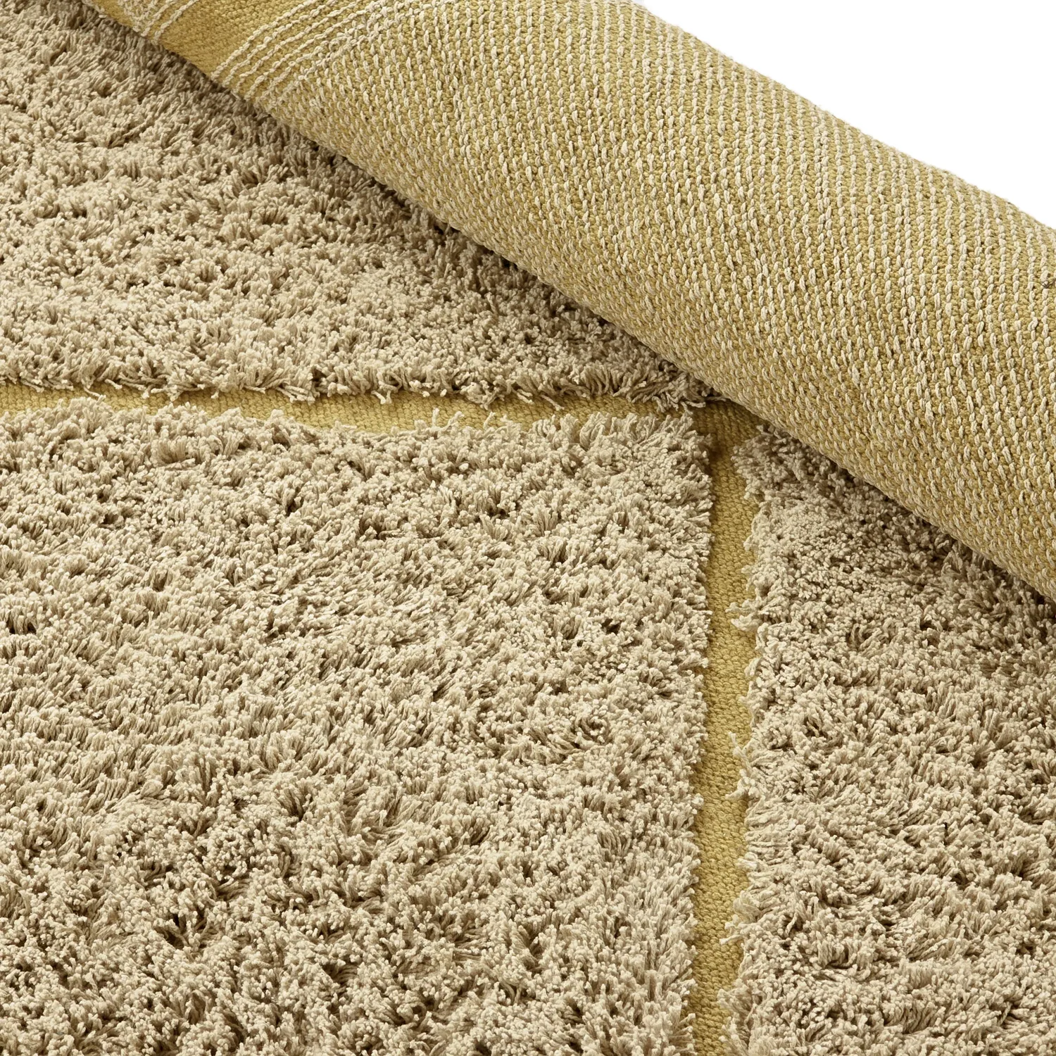 Hochflorteppiche - Bellevue Natural Cotton Shaggy (beige/braun)