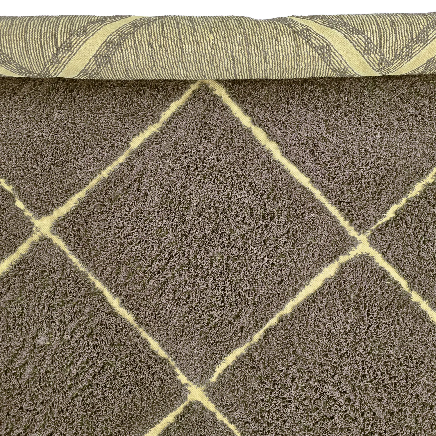 Hochflorteppiche - Bellevue Natural Cotton Shaggy (braun/gelb)