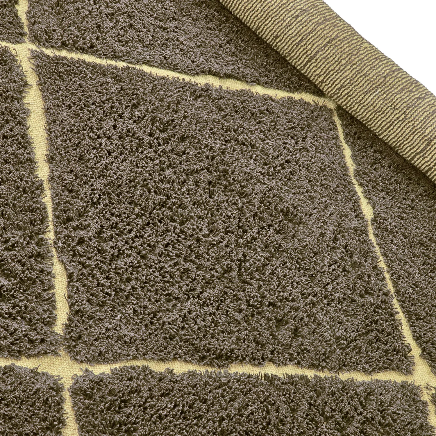 Hochflorteppiche - Bellevue Natural Cotton Shaggy (braun/gelb)