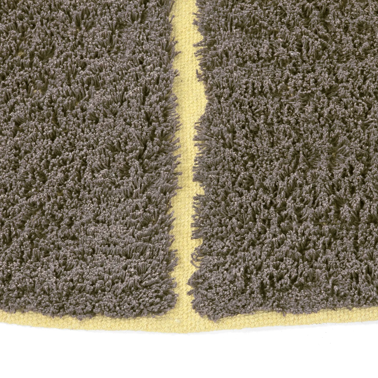 Runde Teppiche - Bellevue Natural Cotton Shaggy (braun/gelb)