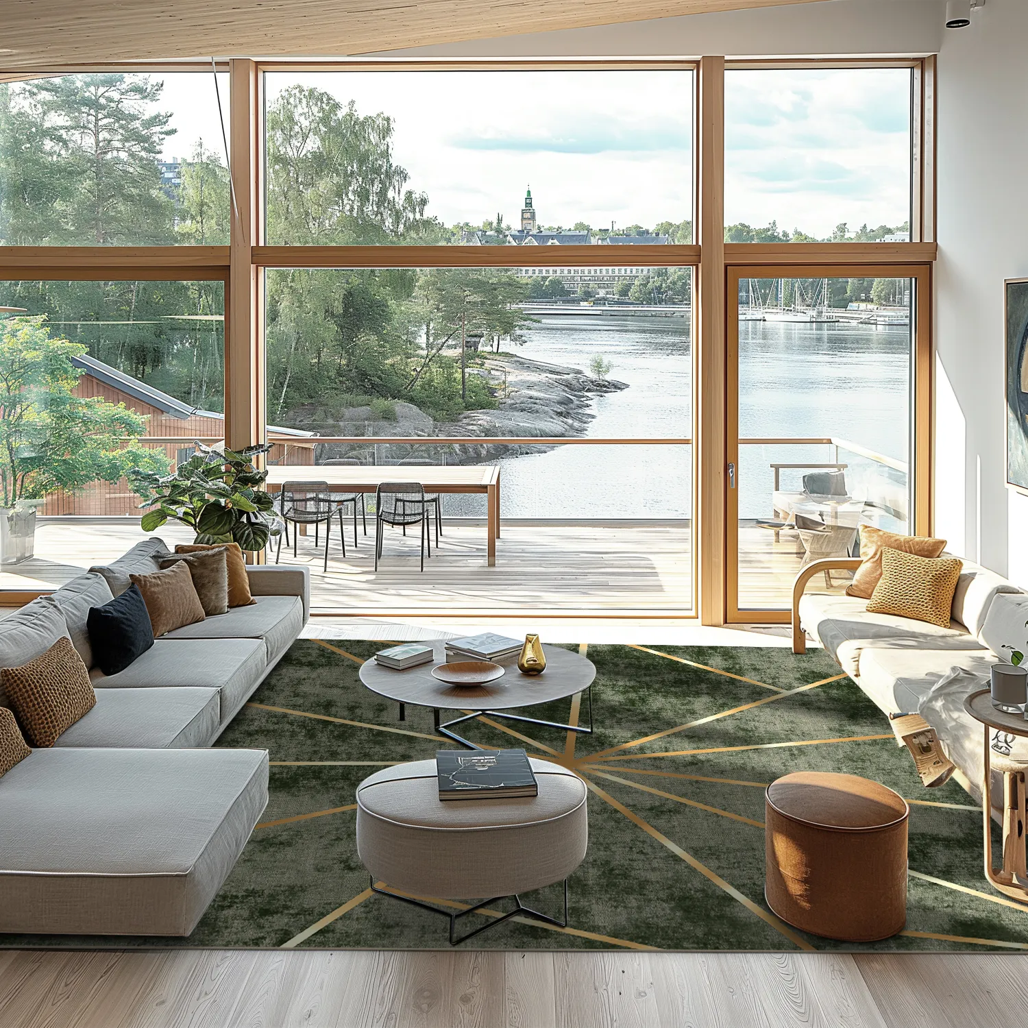 Wilton-Teppich - Bellizzi (grün)