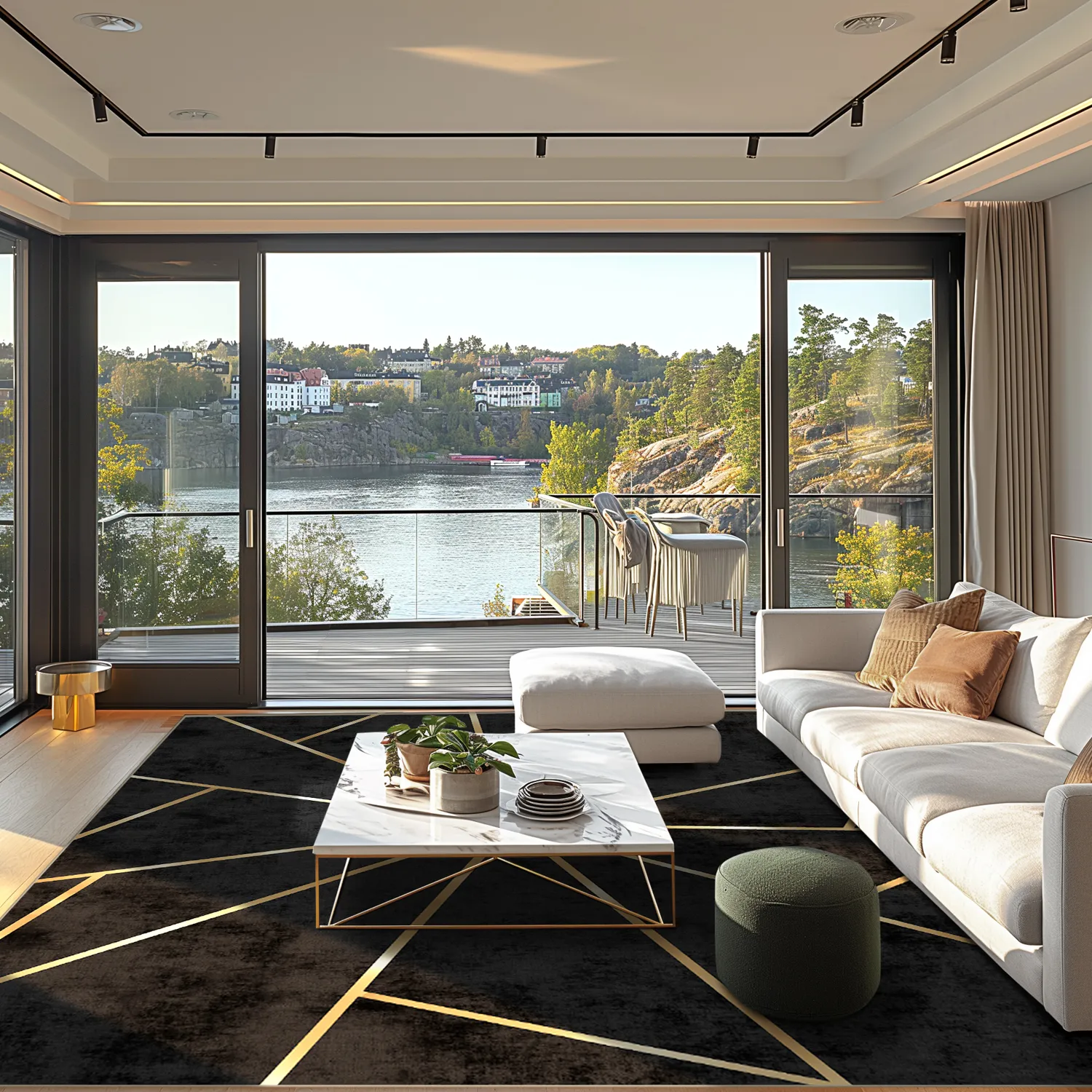 Wilton-Teppich - Bellizzi (schwarz)