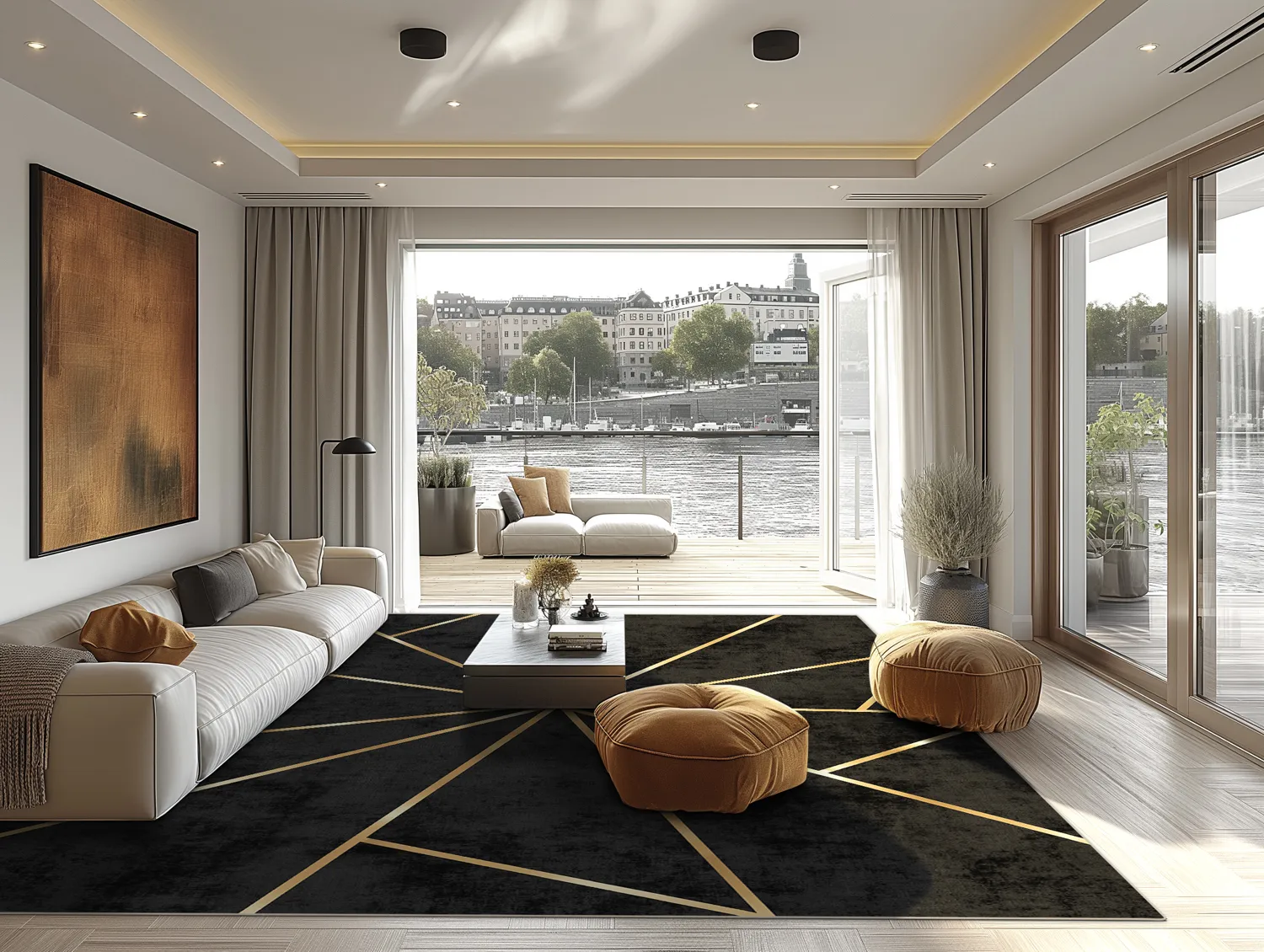 Wilton-Teppich - Bellizzi (schwarz)