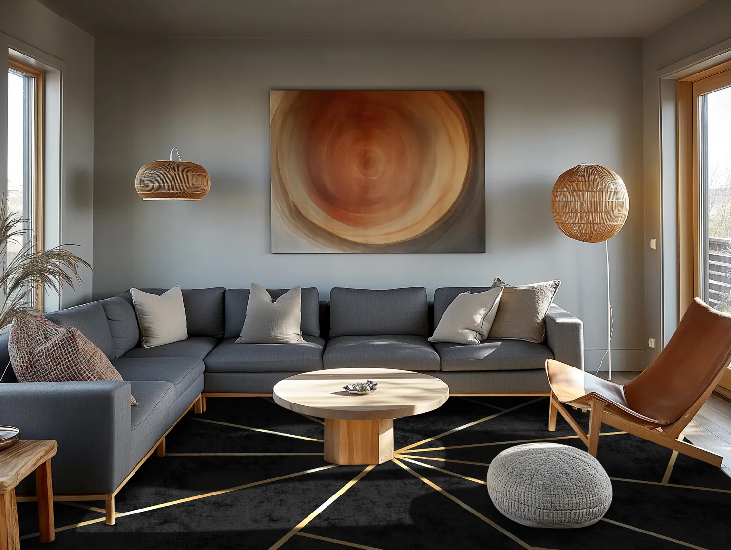 Wilton-Teppich - Bellizzi (schwarz)