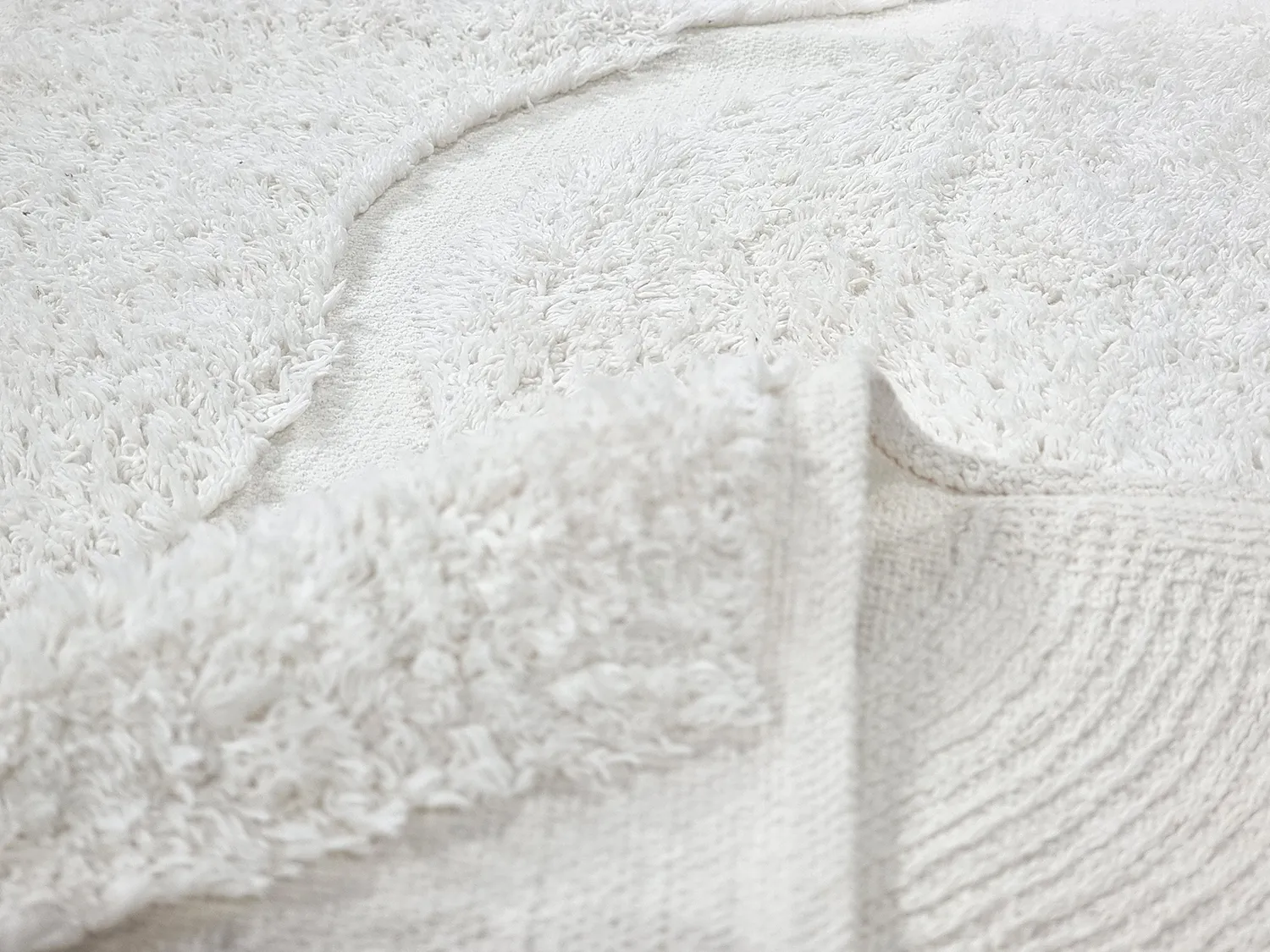 Tapis shaggy - Bonnie Natural Cotton Shaggy (blanc cassé)