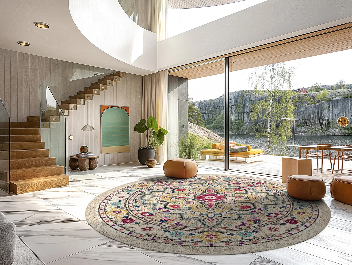 Rund Teppich - Castro (bunt)