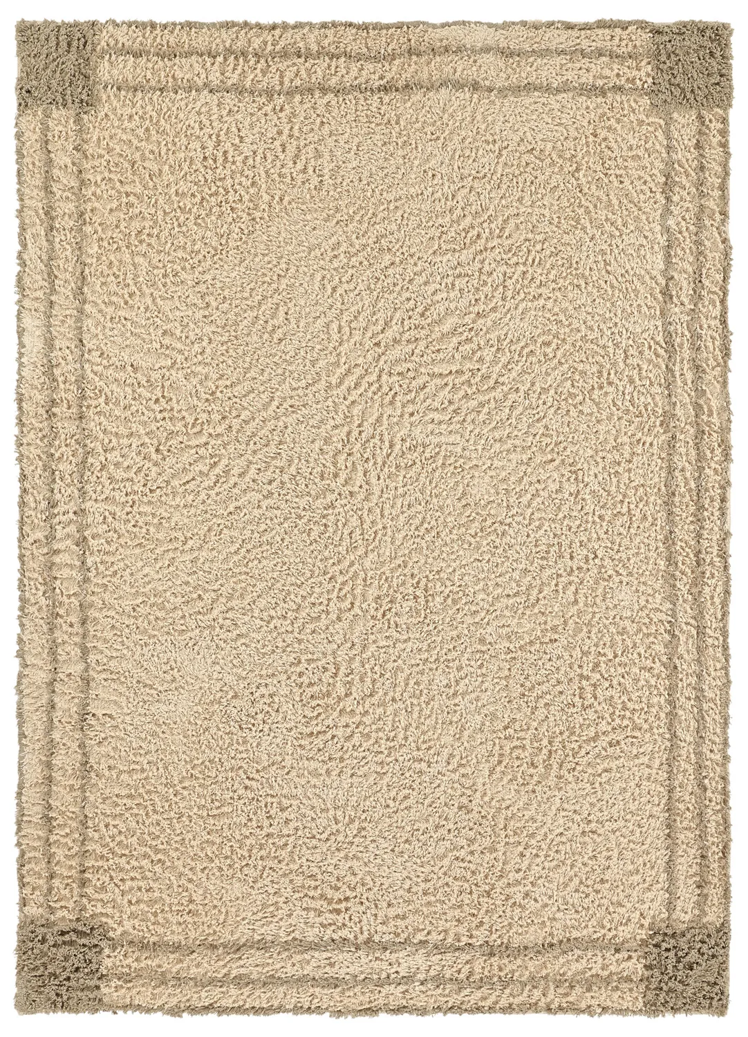Hochflorteppiche - Cataya Natural Cotton Shaggy (beige/taupe)