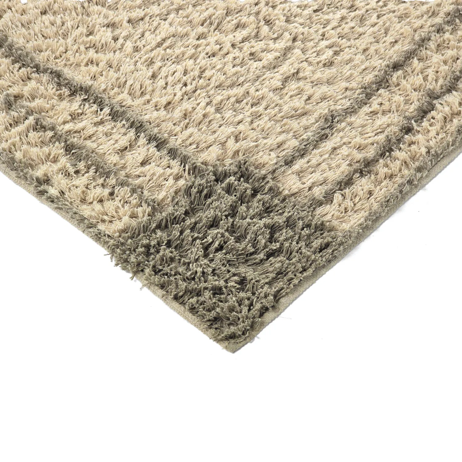 Hochflorteppiche - Cataya Natural Cotton Shaggy (beige/taupe)