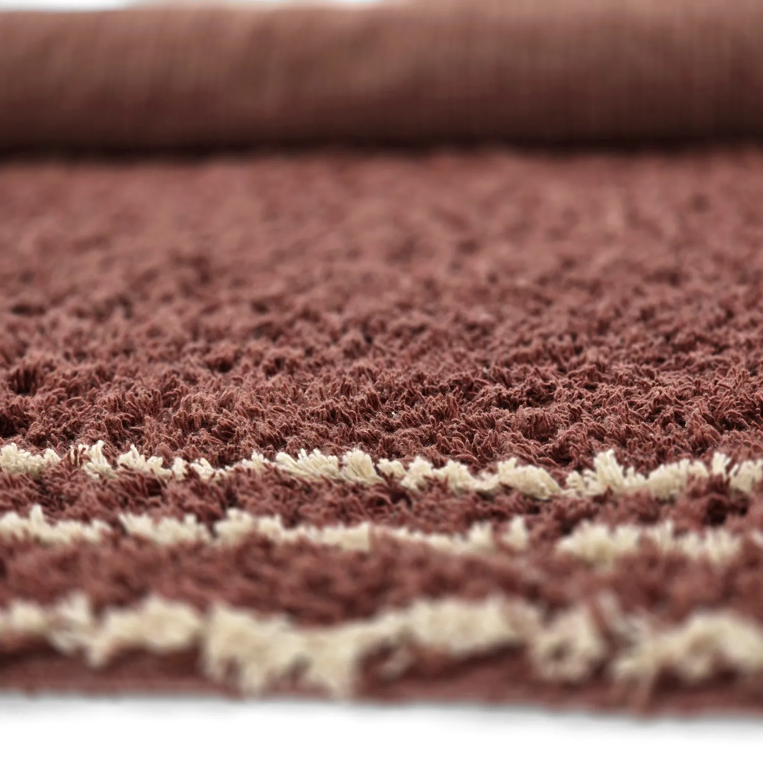 Hochflorteppiche - Cataya Natural Cotton Shaggy (braun/beige)