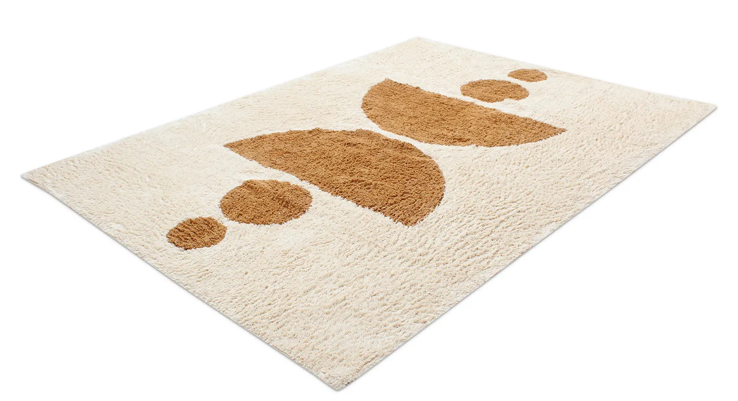 Tapis à poils longs - Cervia Natural Cotton Shaggy (beige)