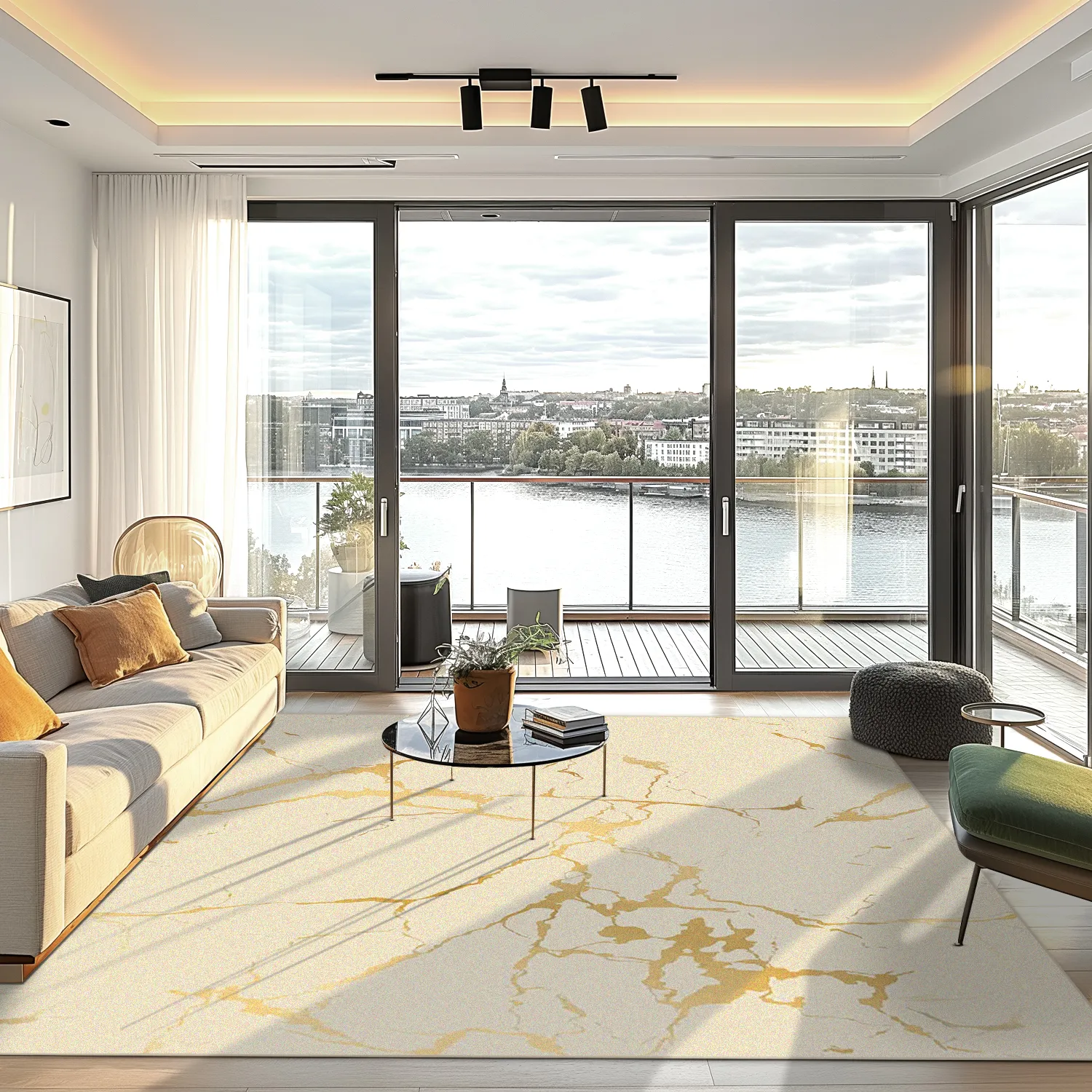 Wilton-Teppich - Cesina (beige/gold)