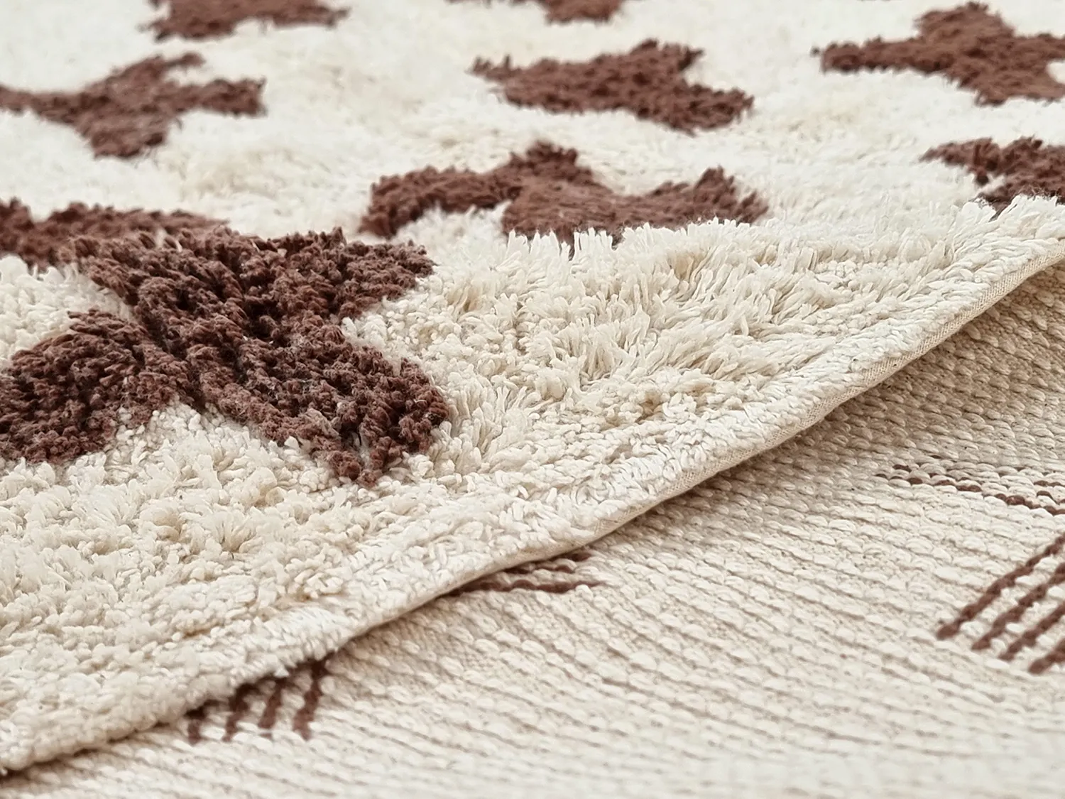 Runde Teppiche - Chesley Natural Cotton Shaggy (beige)