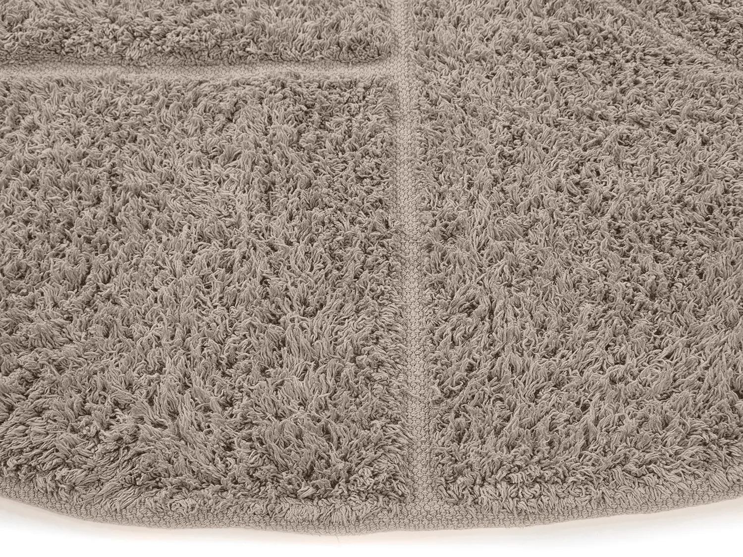 Runde Teppiche - Cremona Natural Cotton Shaggy (taupe)