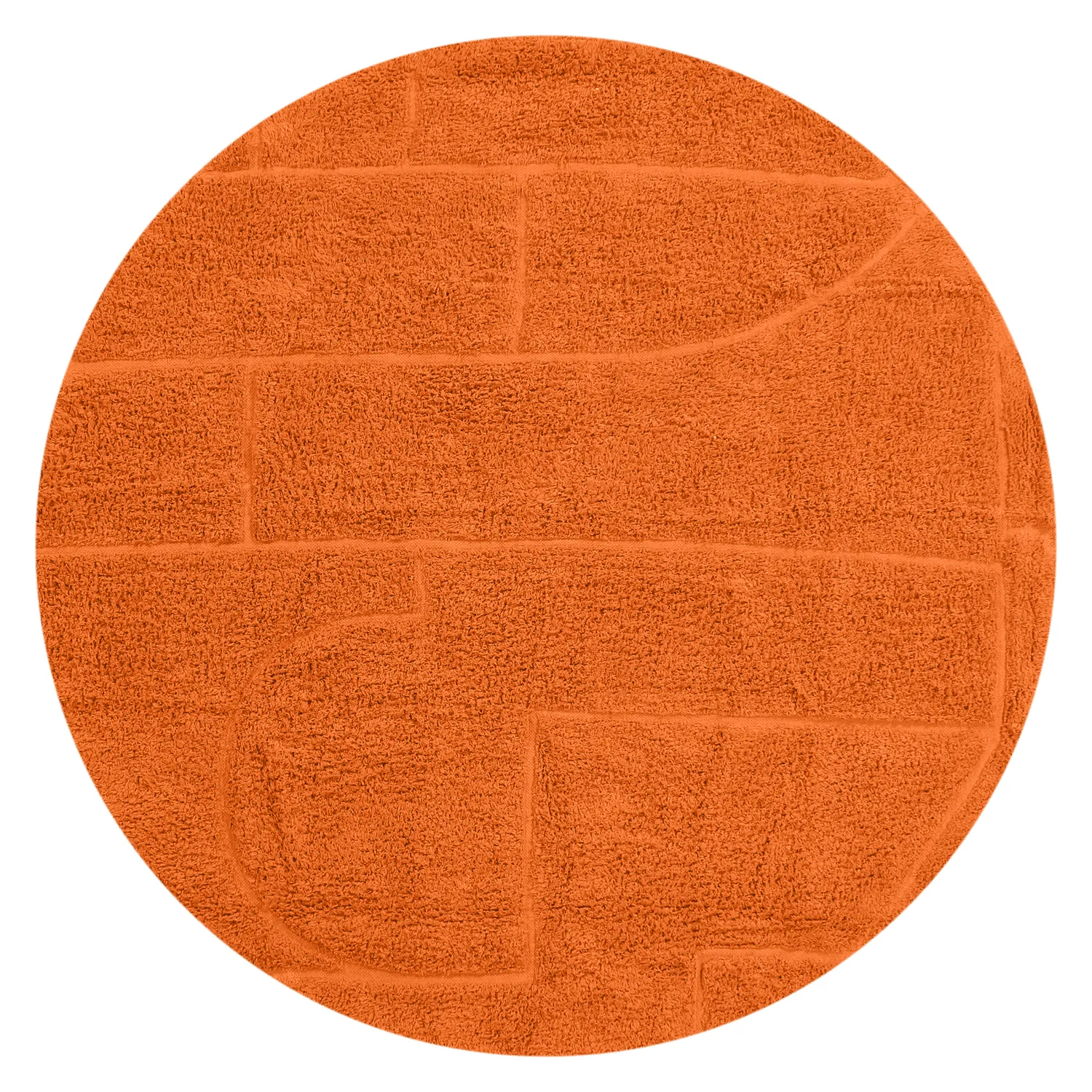 Runde Teppiche - Cremona Natural Cotton Shaggy (orange)