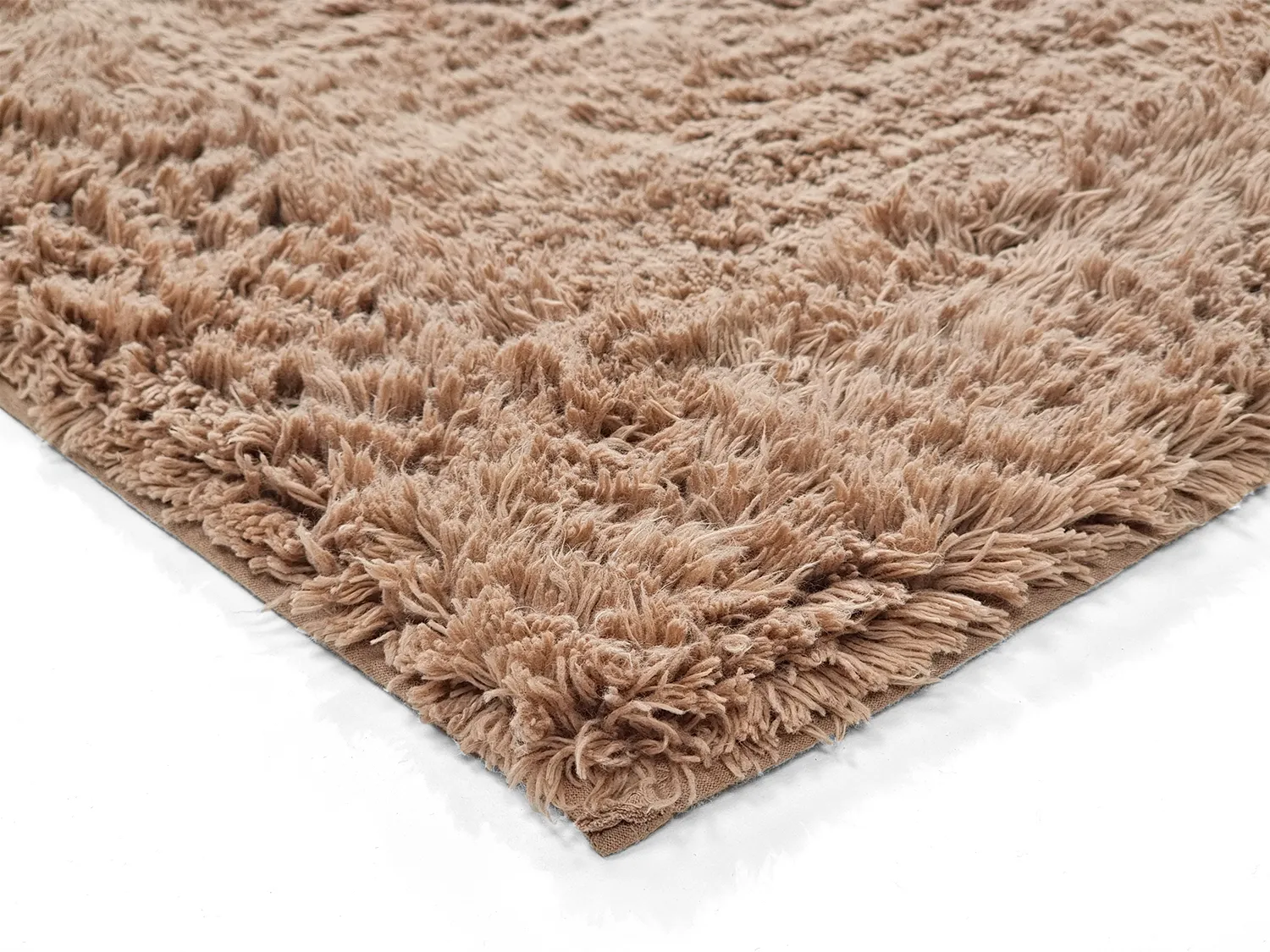 Tapis shaggy - Ebba Natural Cotton Shaggy (marron)