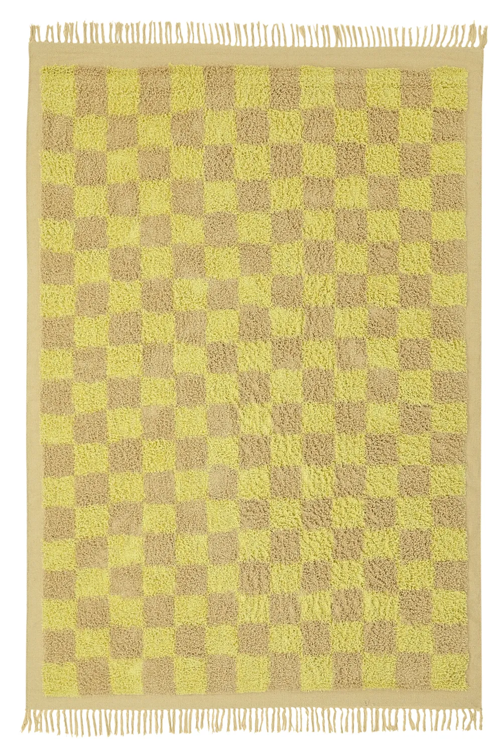 Hochflorteppiche - Elsey Natural Cotton Shaggy (gelb/beige)