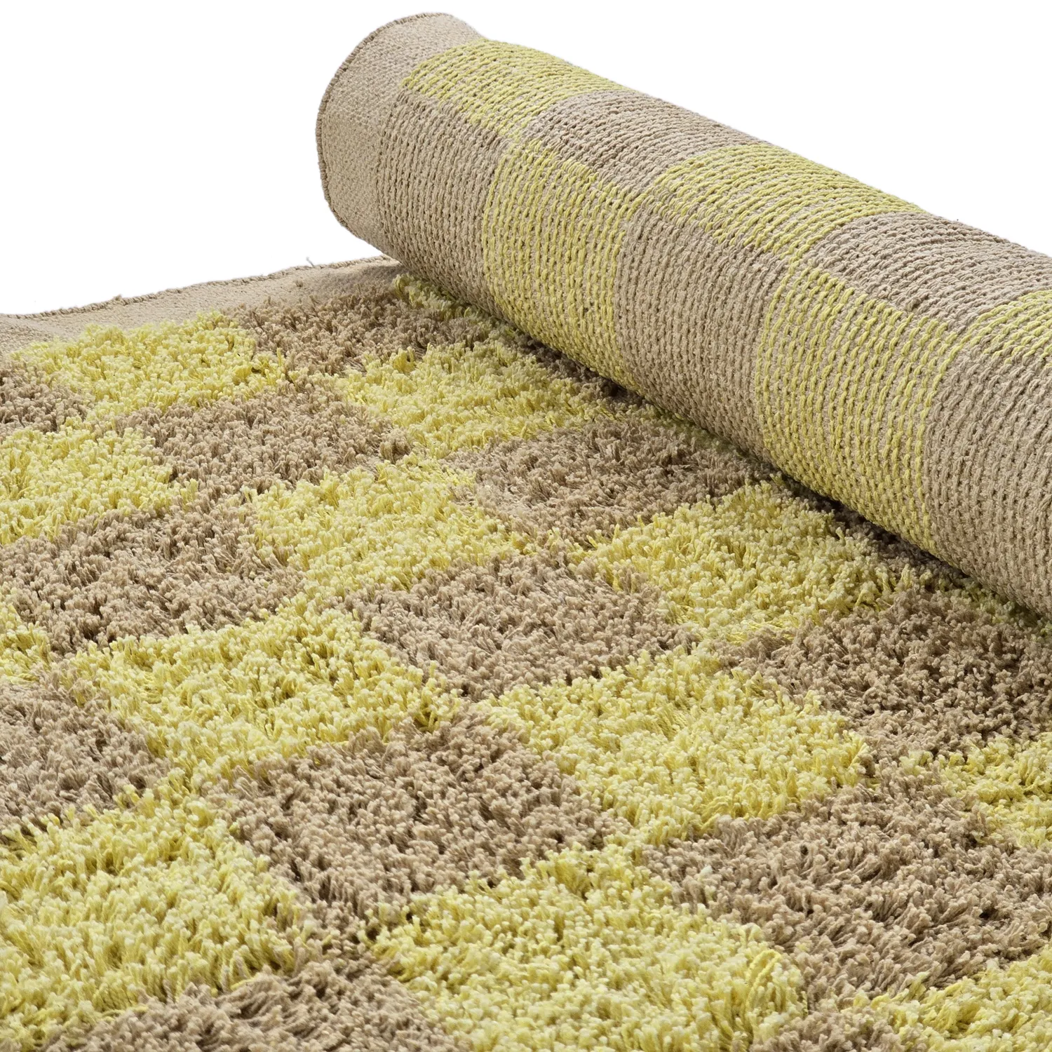 Hochflorteppiche - Elsey Natural Cotton Shaggy (gelb/beige)