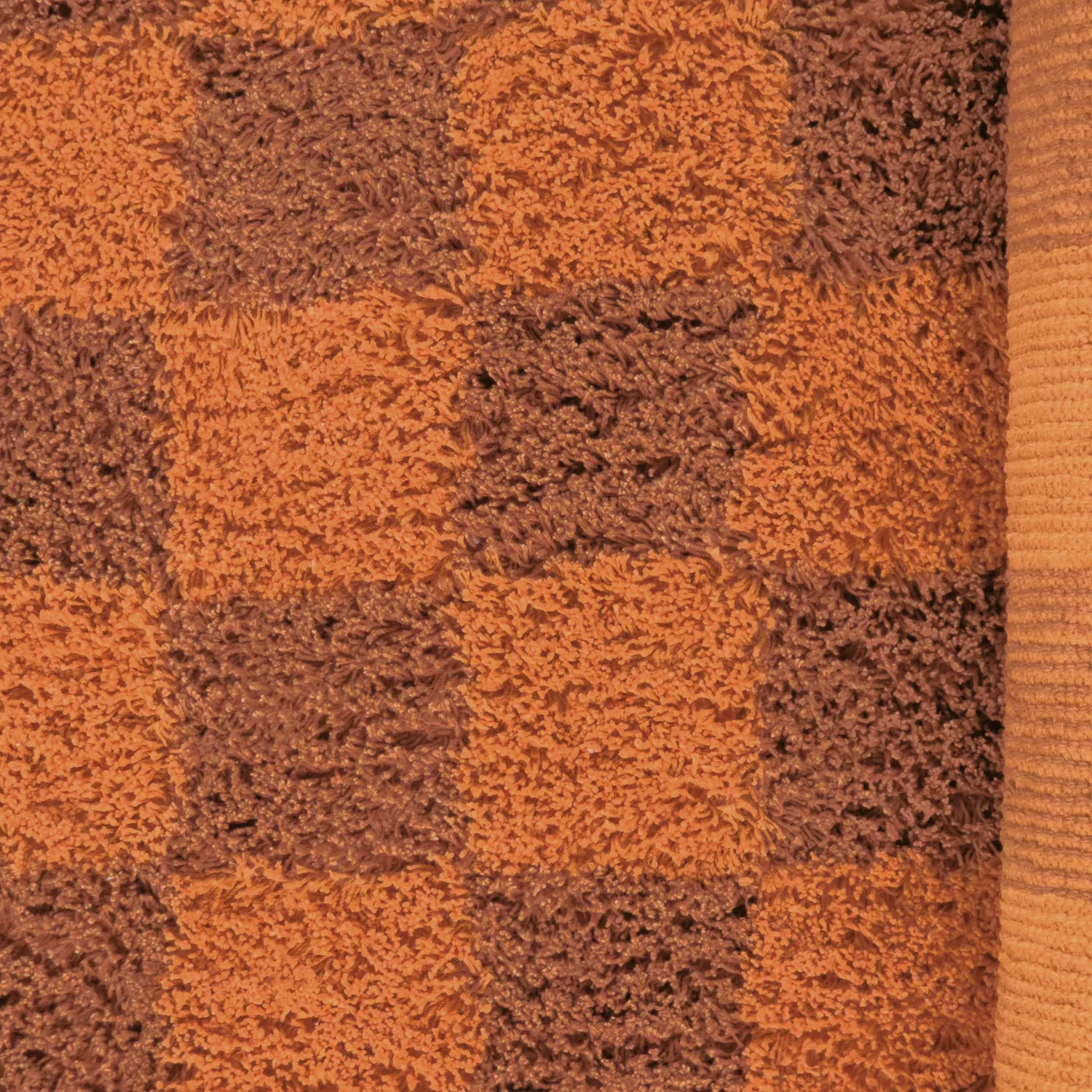 Tapis à poils longs - Elsey Natural Cotton Shaggy (oranžna/rdeča)