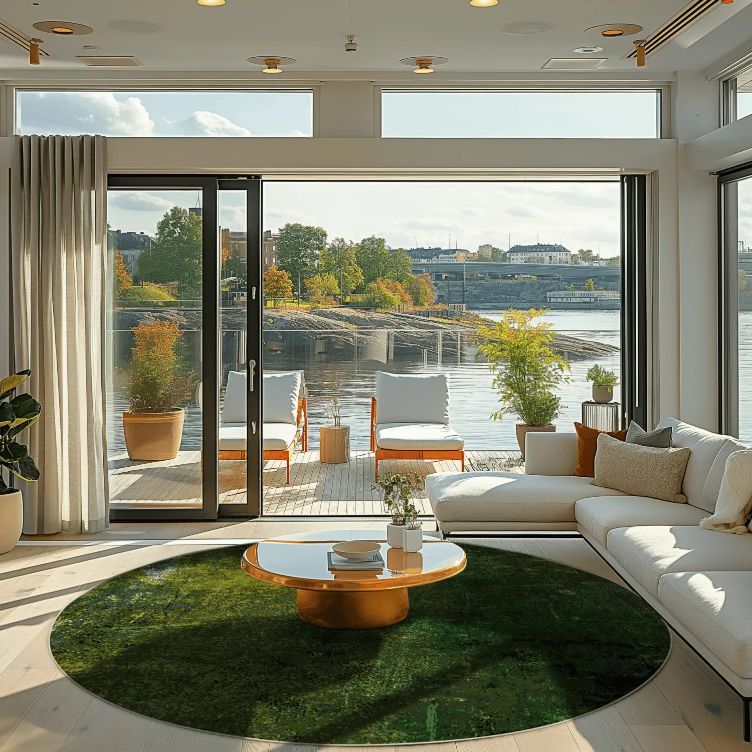 Rund Teppich - Estrada (grün)