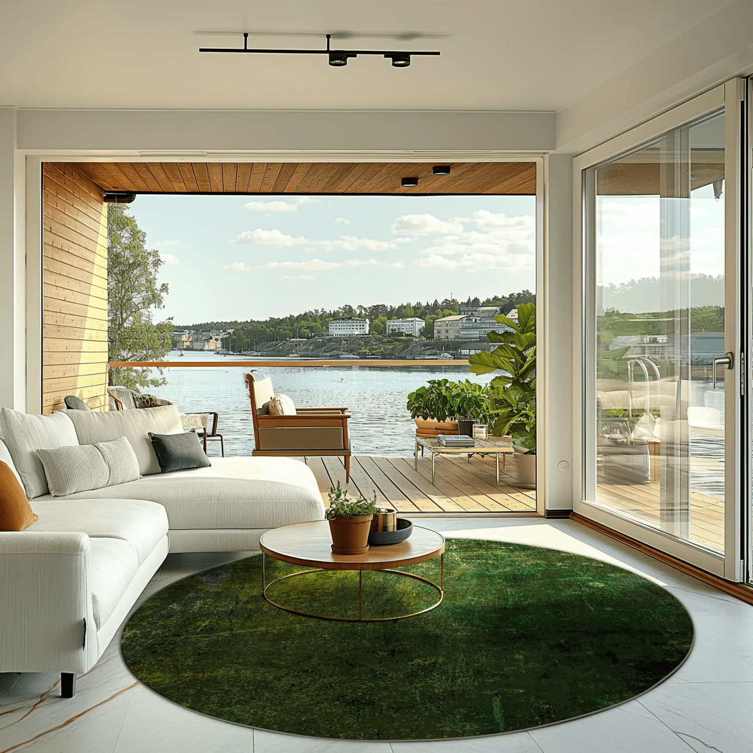 Rund Teppich - Estrada (grün)