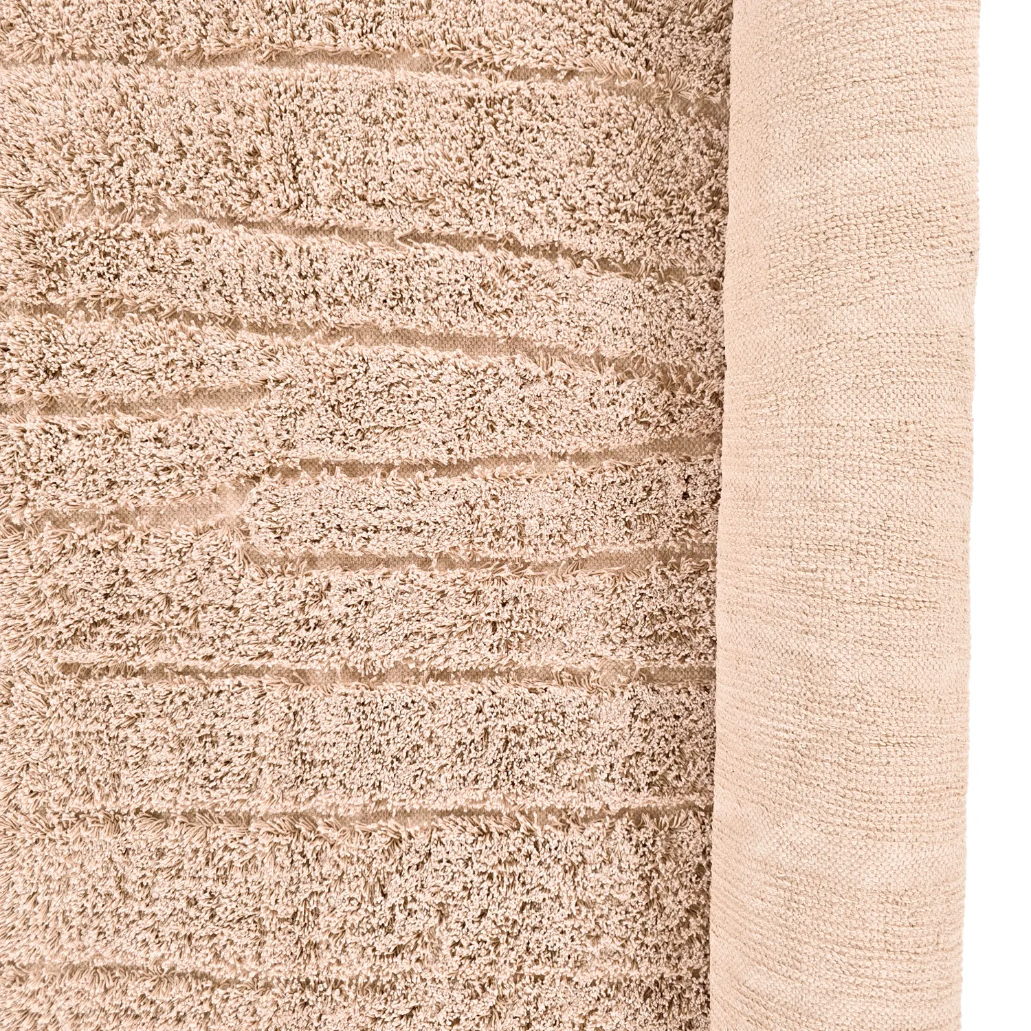 Hochflorteppiche - Farley Natural Cotton Shaggy (rosa)