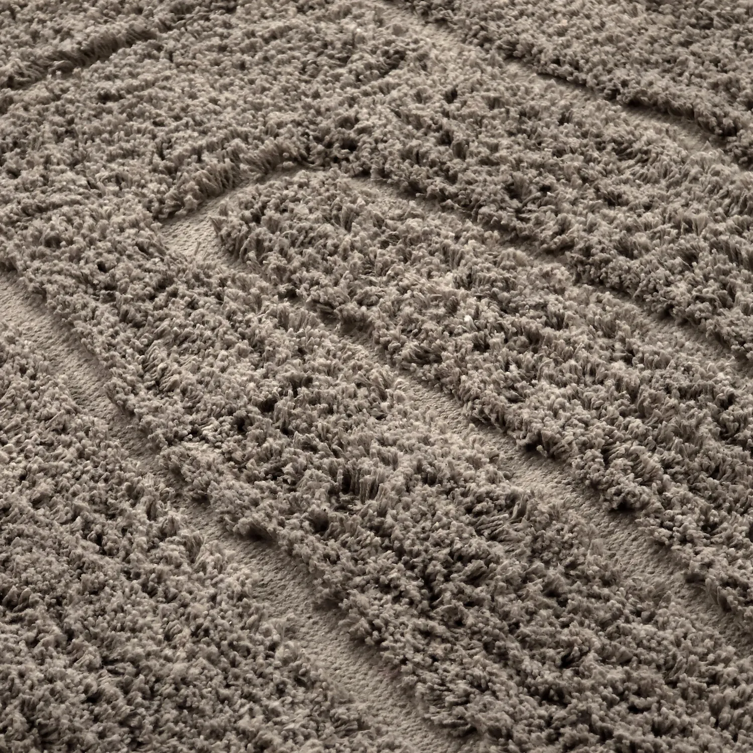 Runde Teppiche - Farley Natural Cotton Shaggy (taupe)