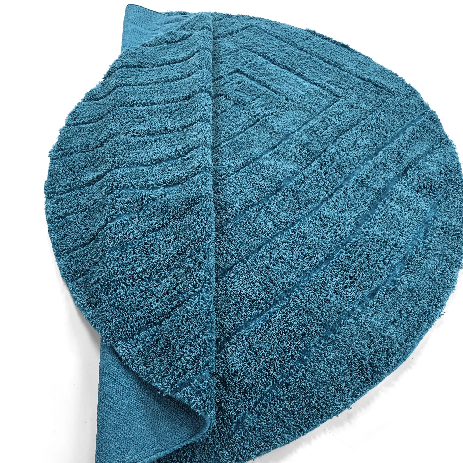 Tapis rond - Farley Natural Cotton Shaggy (turkizna)