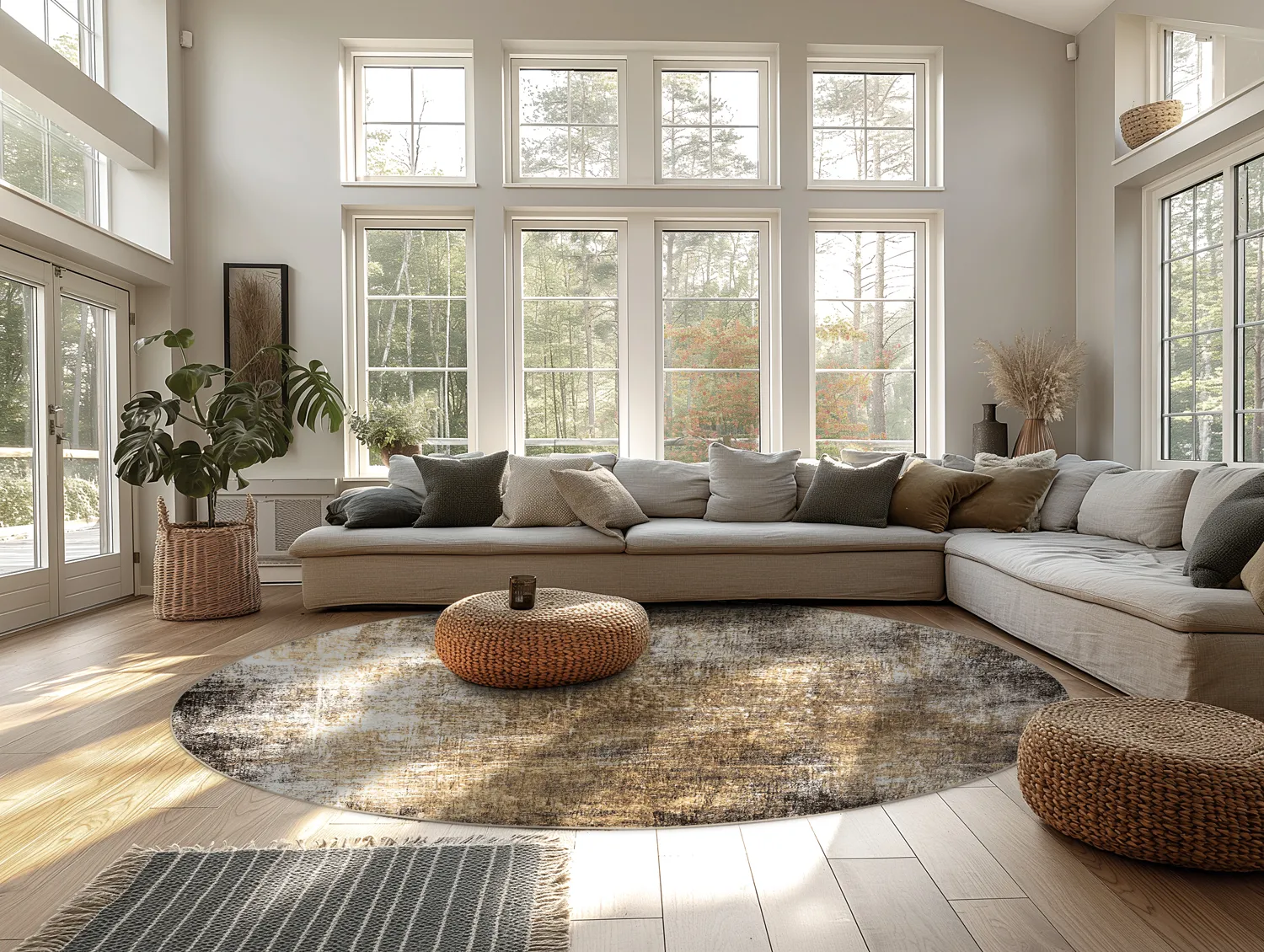 Rund Teppich - Florent (braun)