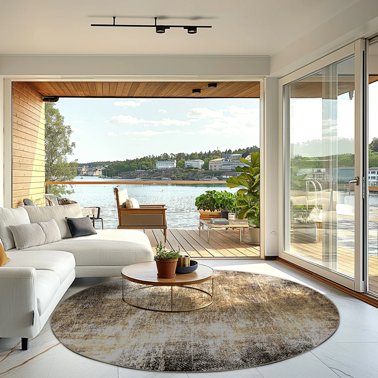 Rund Teppich - Florent (braun)