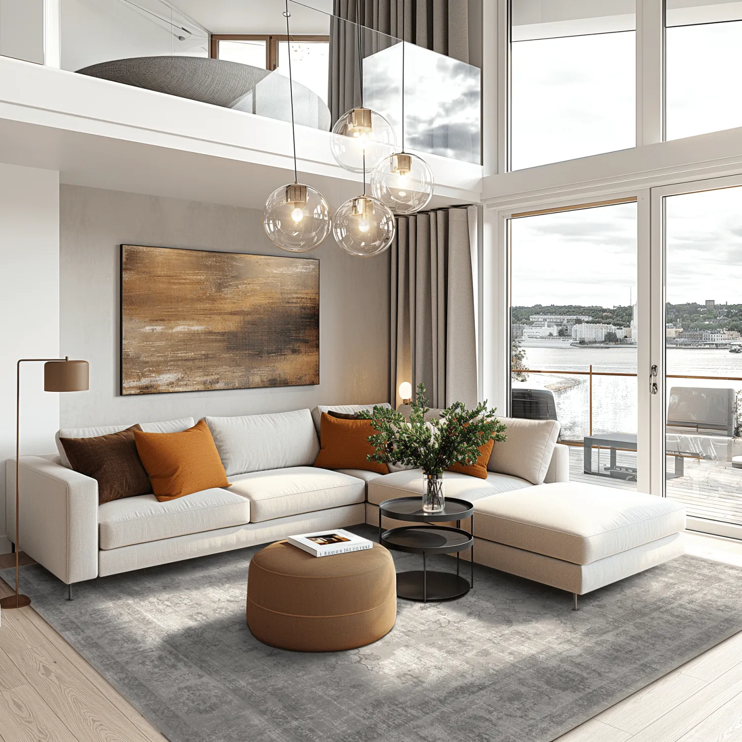 Rund Teppich - Gombalia (grau)