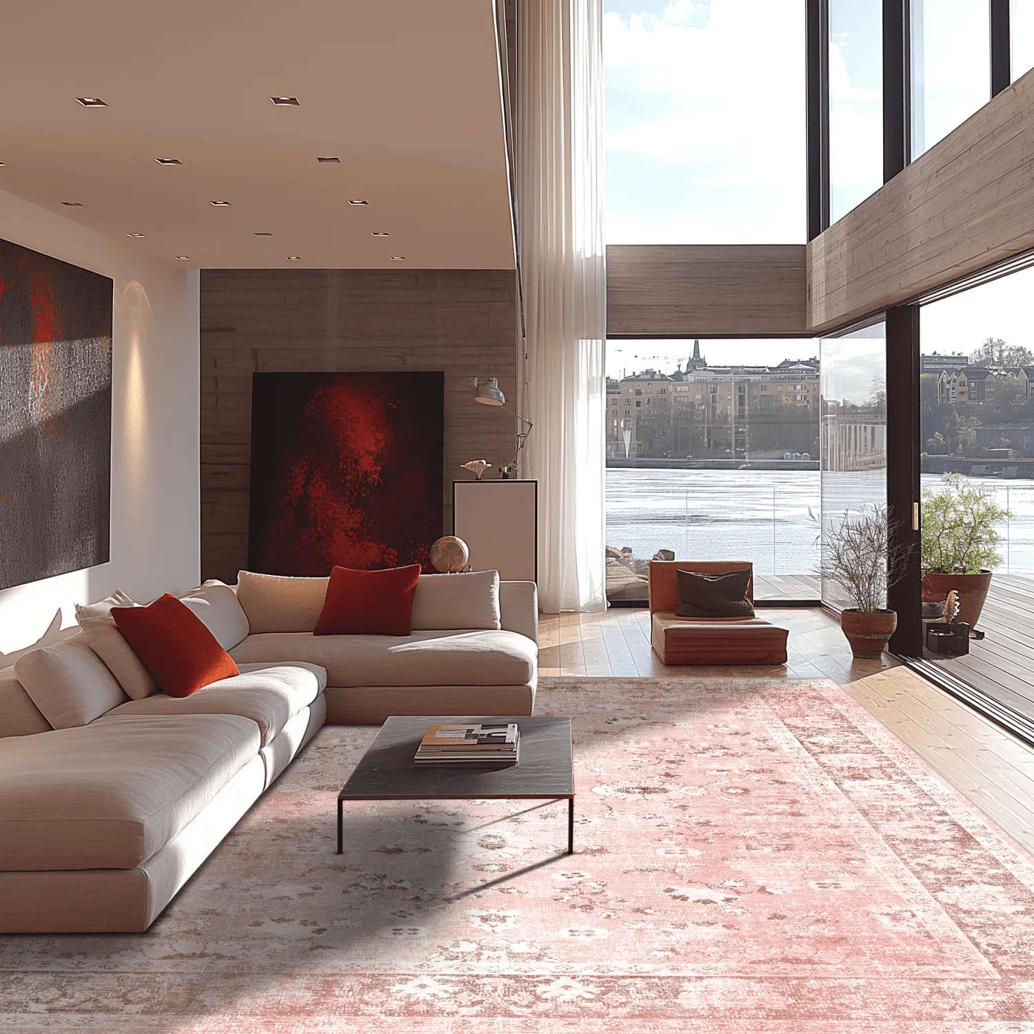 Wilton-Teppich - Gombalia (rosa)