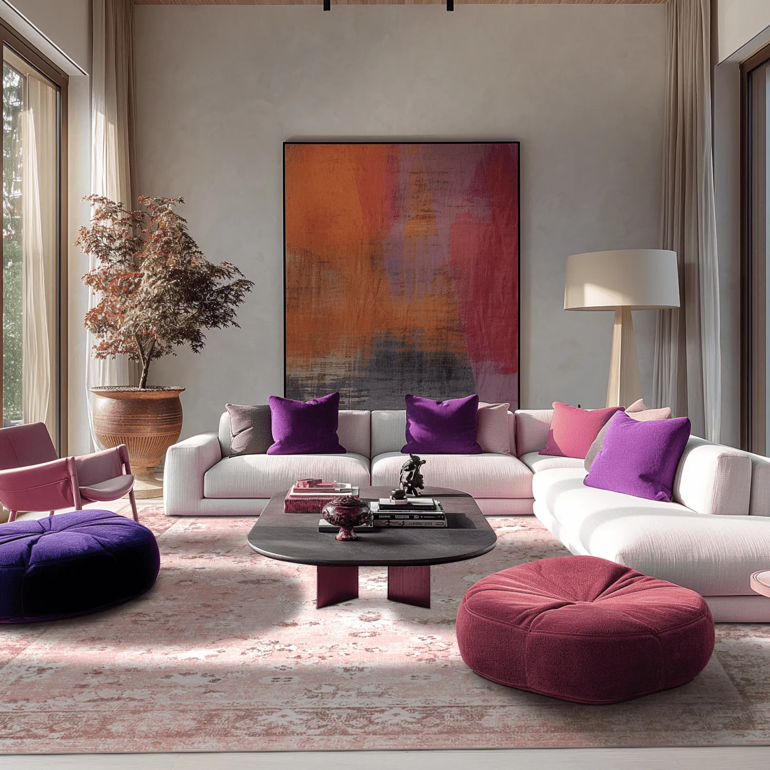 Wilton-Teppich - Gombalia (rosa)