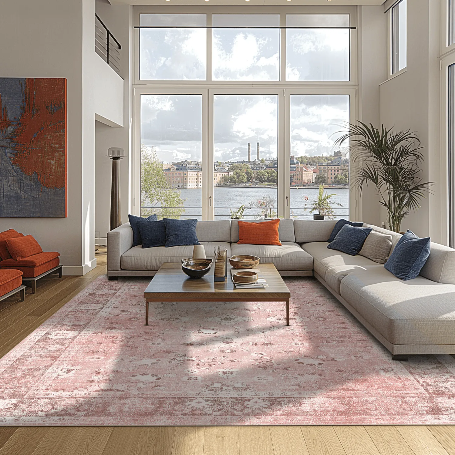 Wilton-Teppich - Gombalia (rosa)