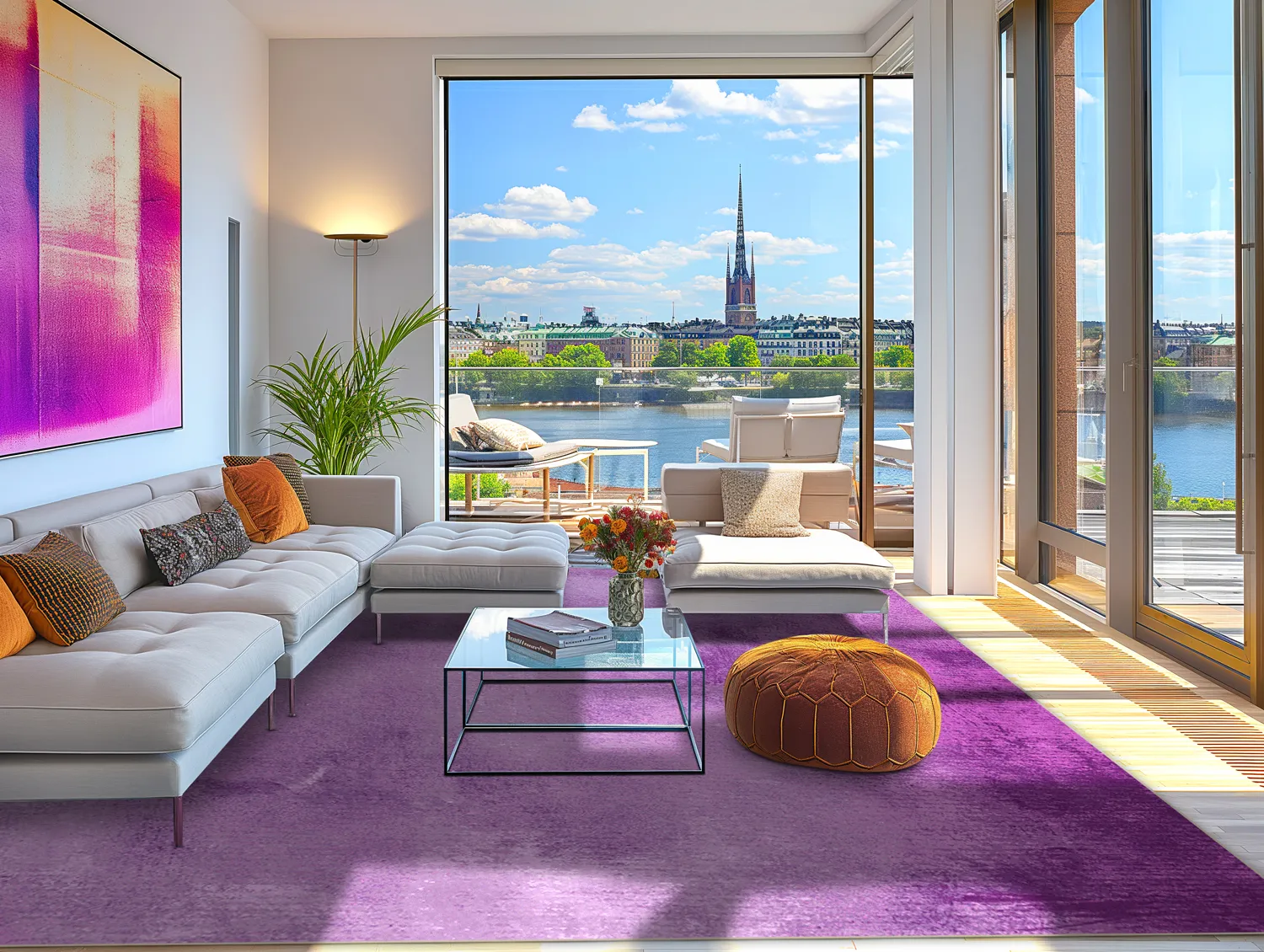 Wilton-Teppich - Guillos (violett)