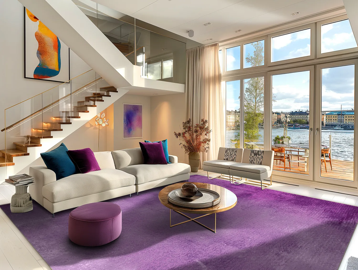 Wilton-Teppich - Guillos (violett)