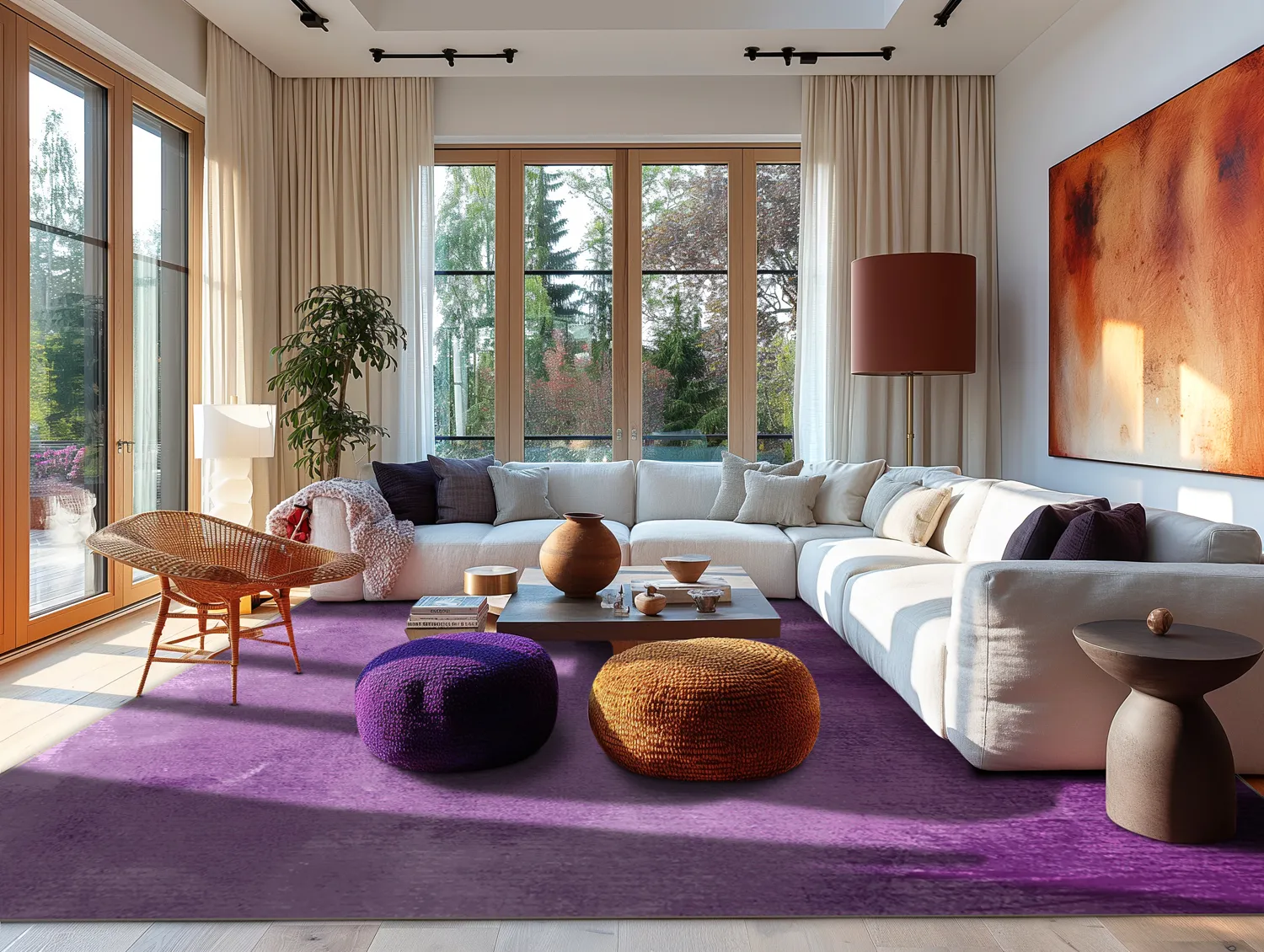 Wilton-Teppich - Guillos (violett)