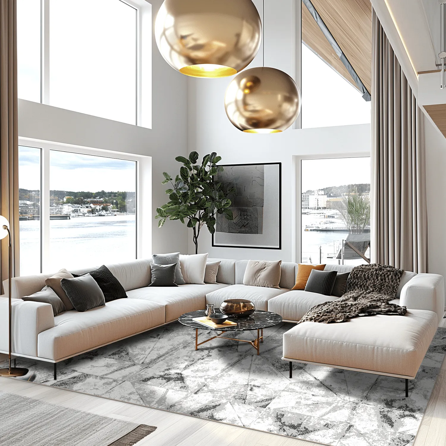 Wilton-Teppich - Hakari (grau)