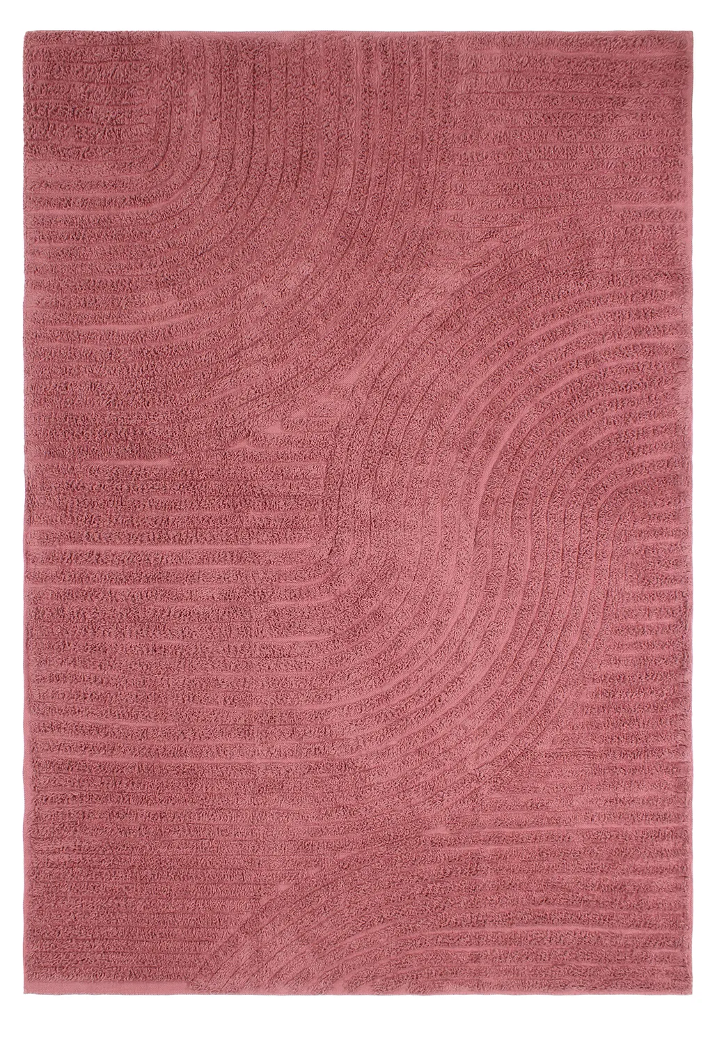 Hochflorteppiche - Halo Natural Cotton Shaggy (rot)