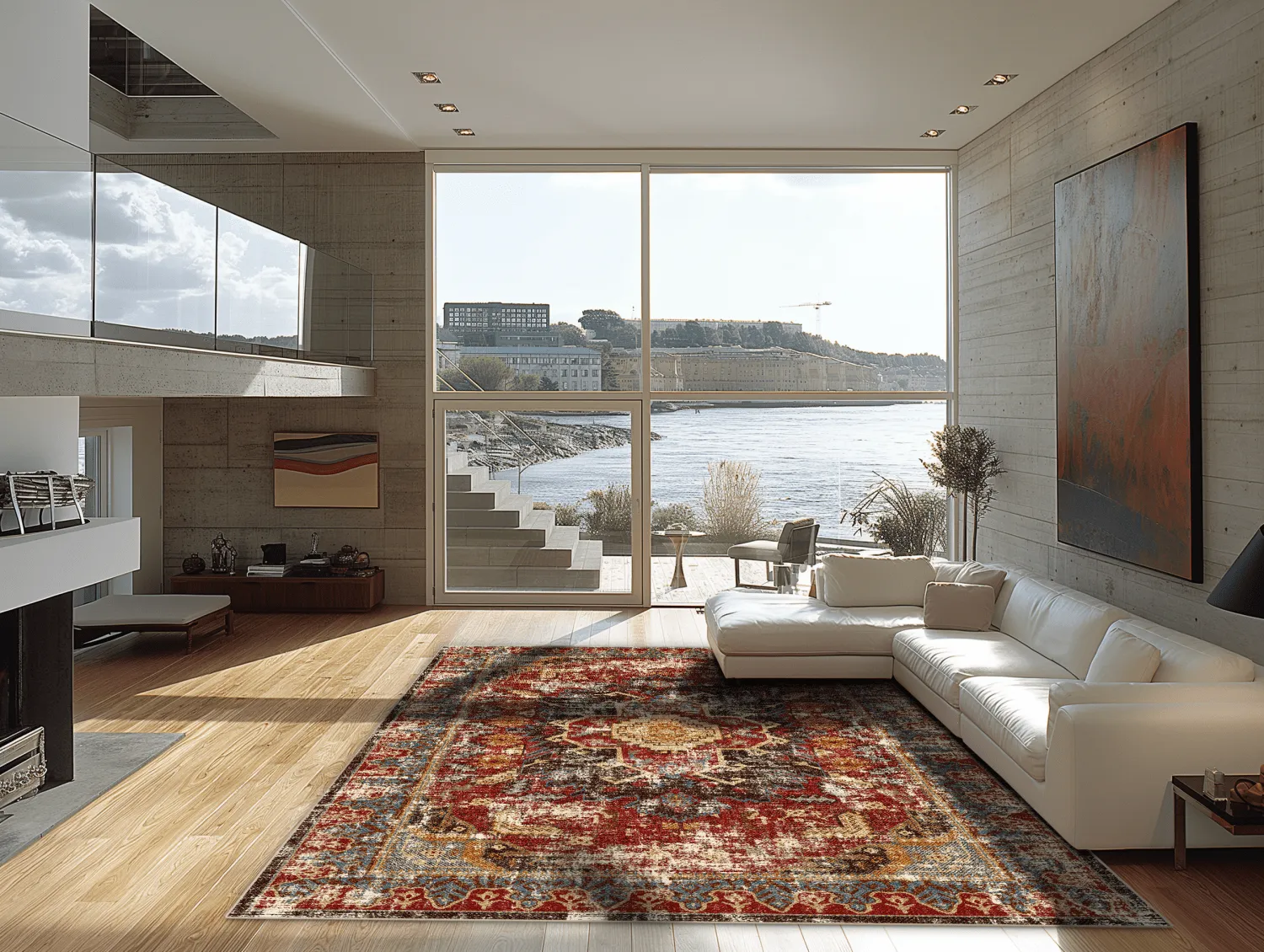 Wilton-Teppich - Idri (rot/multi)