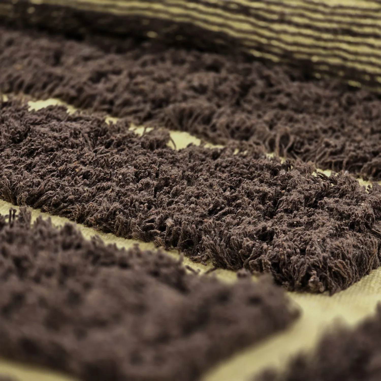 Rund Teppich - Ikara Natural Cotton Shaggy (braun)
