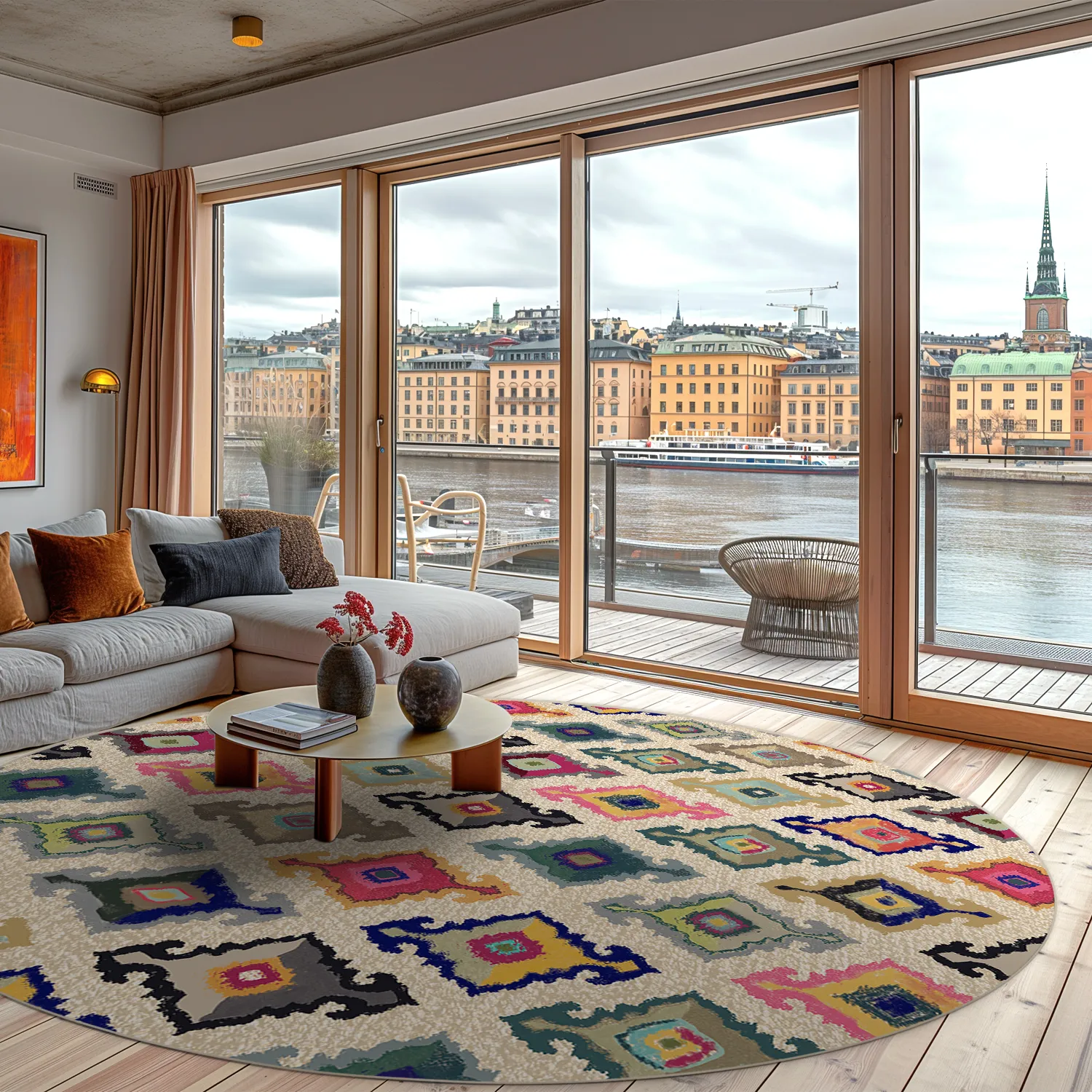 Rund Teppich - Isparta (multi)