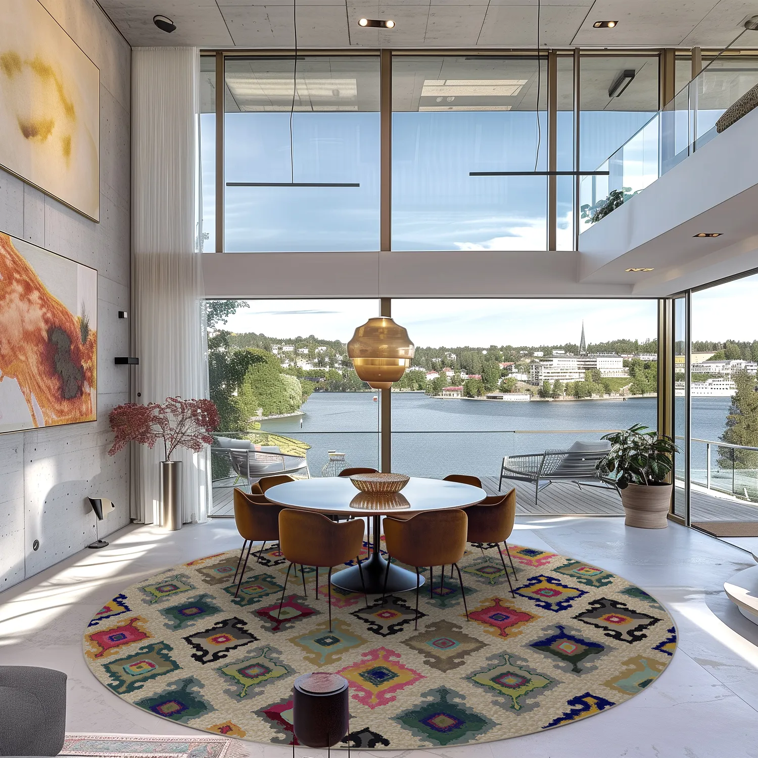 Rund Teppich - Isparta (multi)