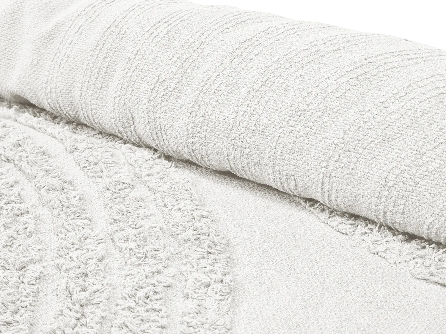 Runde Teppiche - Jovie Natural Cotton Shaggy (offwhite)