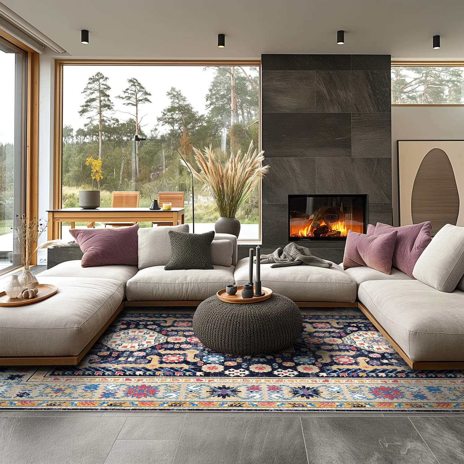 Wilton-Teppich - Kayaköy (multi)