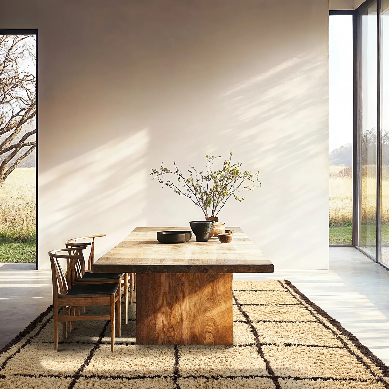 Hochflorteppiche - Lana Natural Cotton Shaggy (beige/braun)