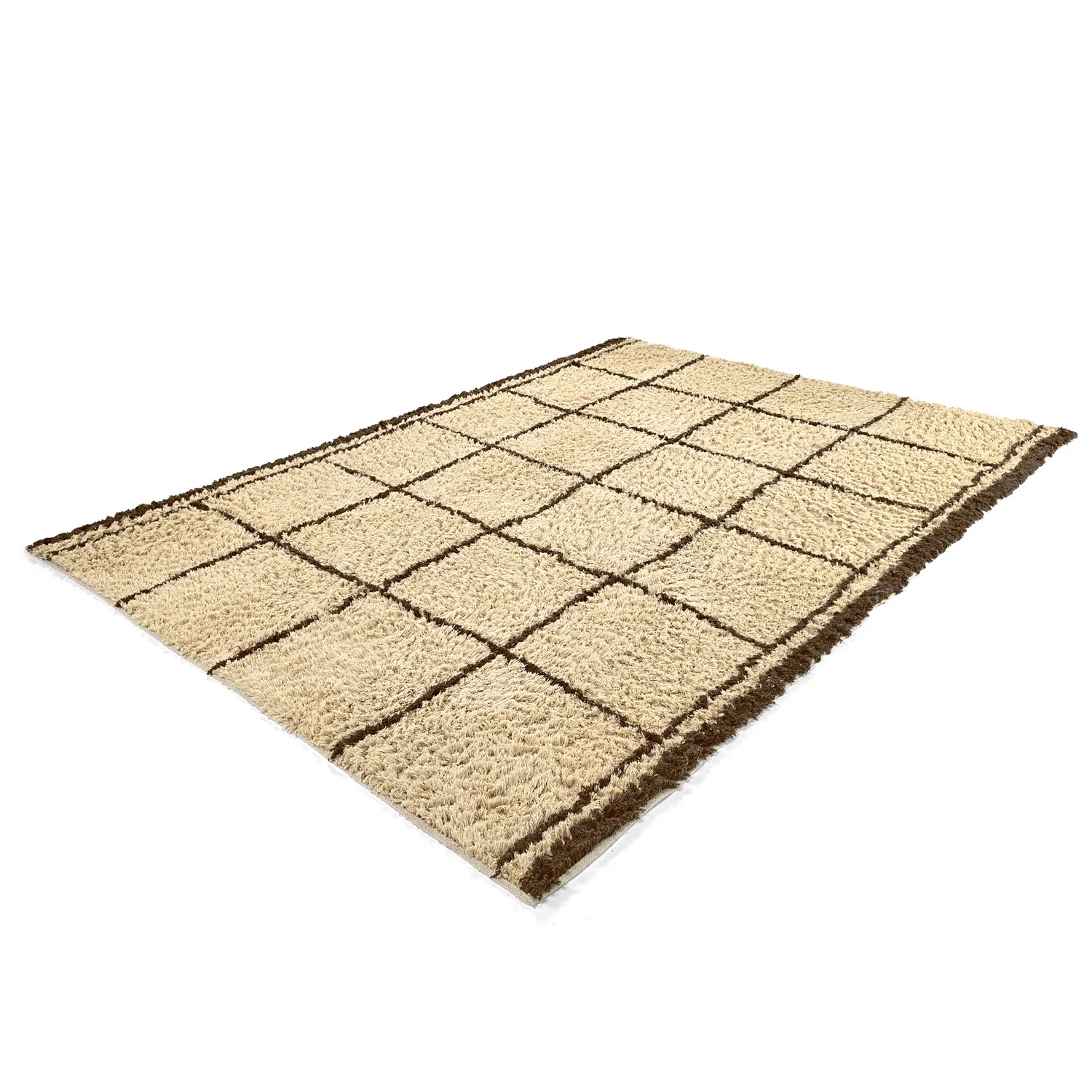 Hochflorteppiche - Lana Natural Cotton Shaggy (beige/braun)